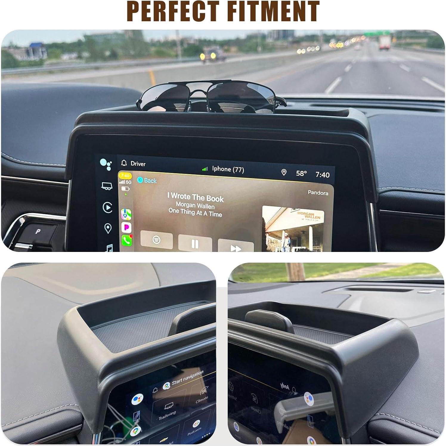 Organizador de Consola y Bandeja Tablero Muslogy 2PCS para GMC Yukon 2021-2024