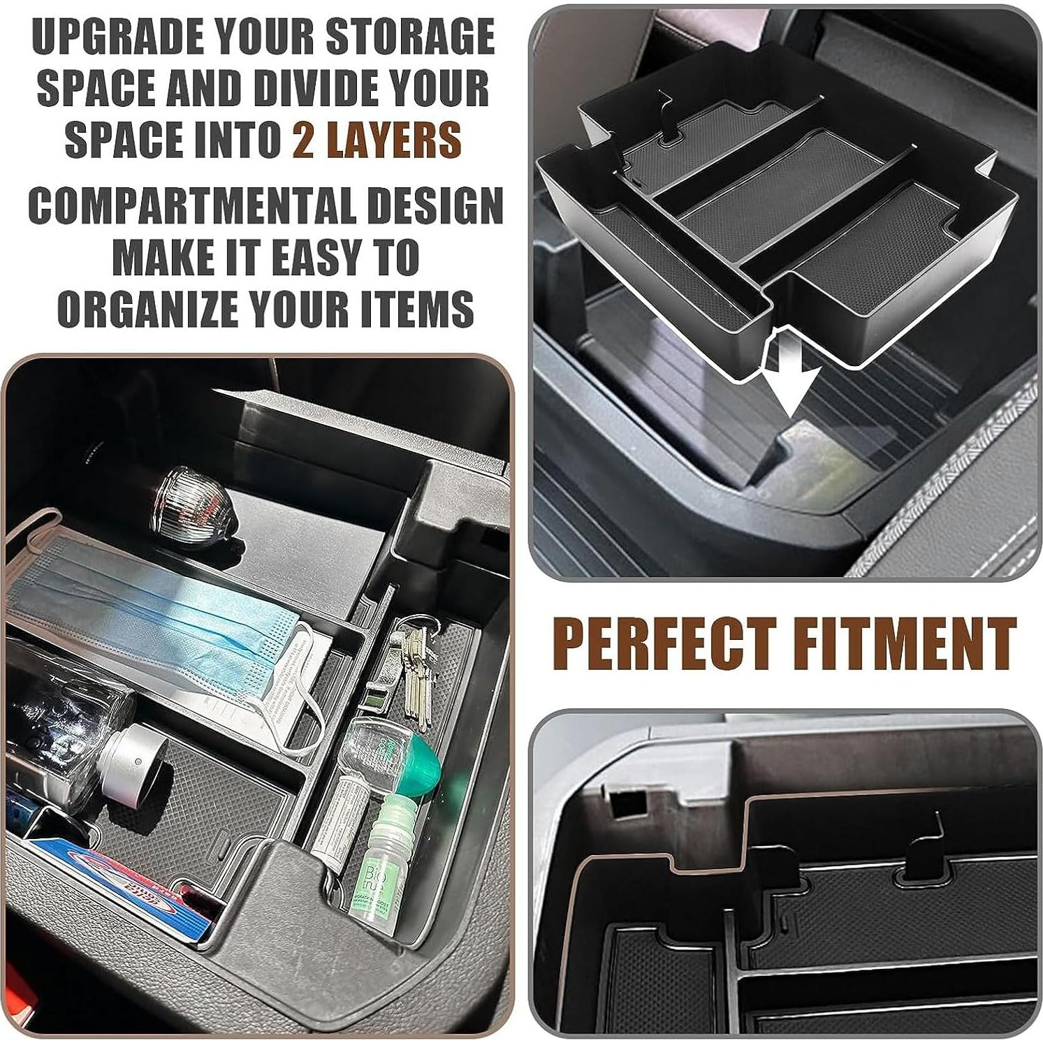 Organizador de Consola y Bandeja Tablero Muslogy 2PCS para GMC Yukon 2021-2024