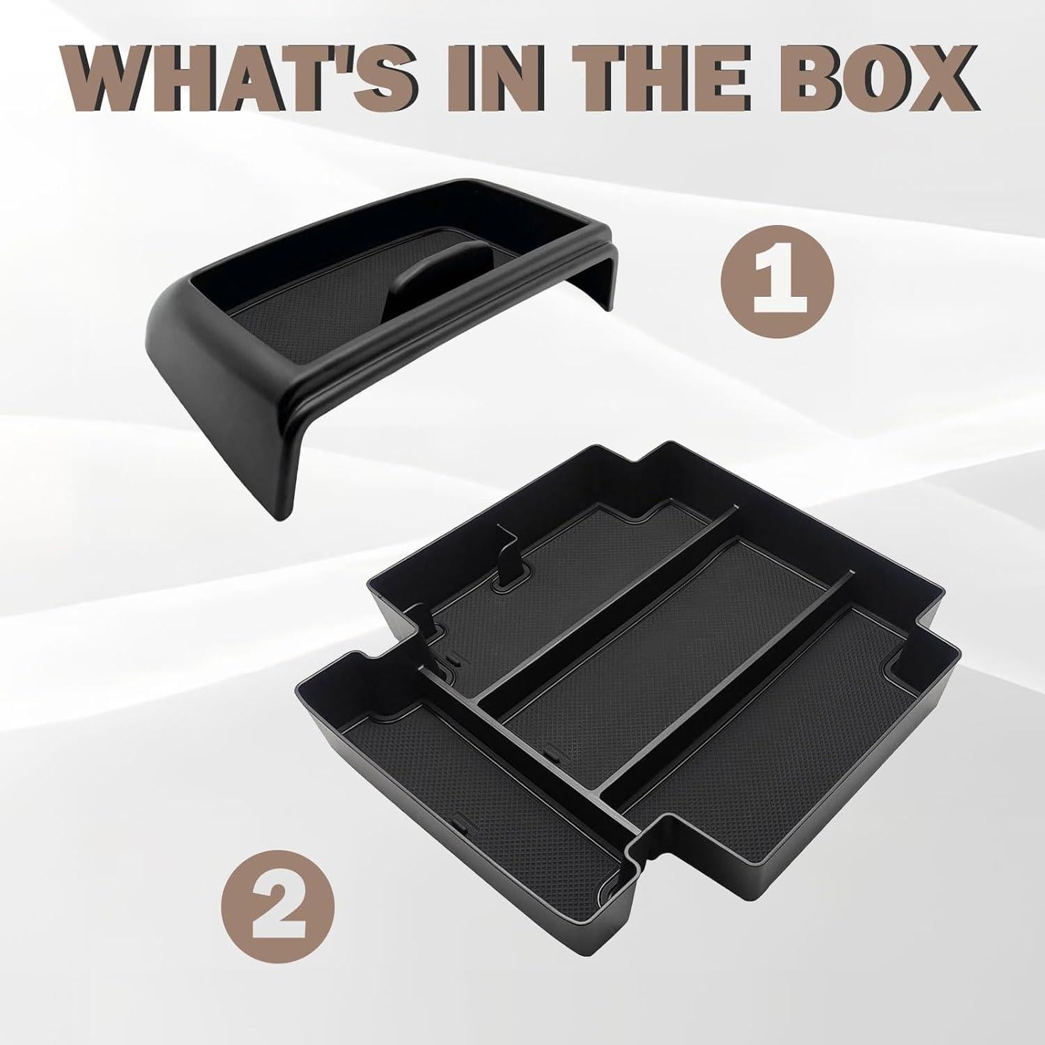 Organizador de Consola y Bandeja Tablero Muslogy 2PCS para GMC Yukon 2021-2024