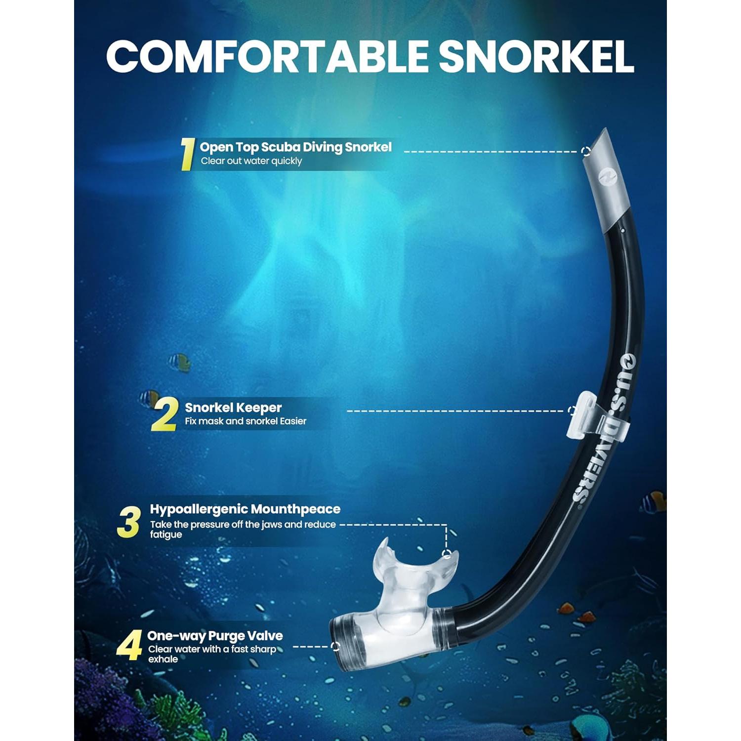 Conjunto de Esnórquel OutdoorMaster ICON para Adultos