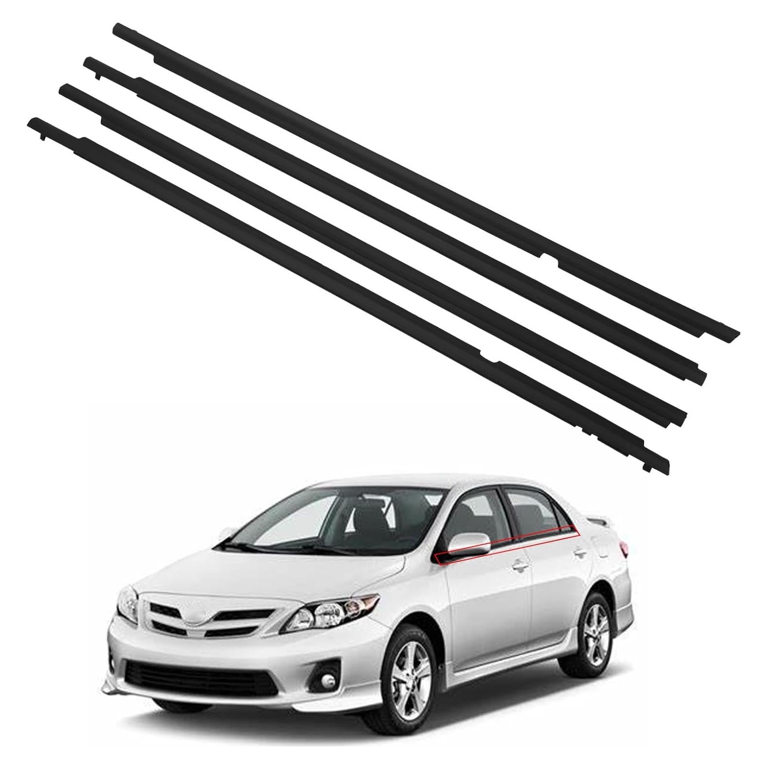 Sellado de Weatherstrip ZONFANT para Ventana Corolla 2009-2013