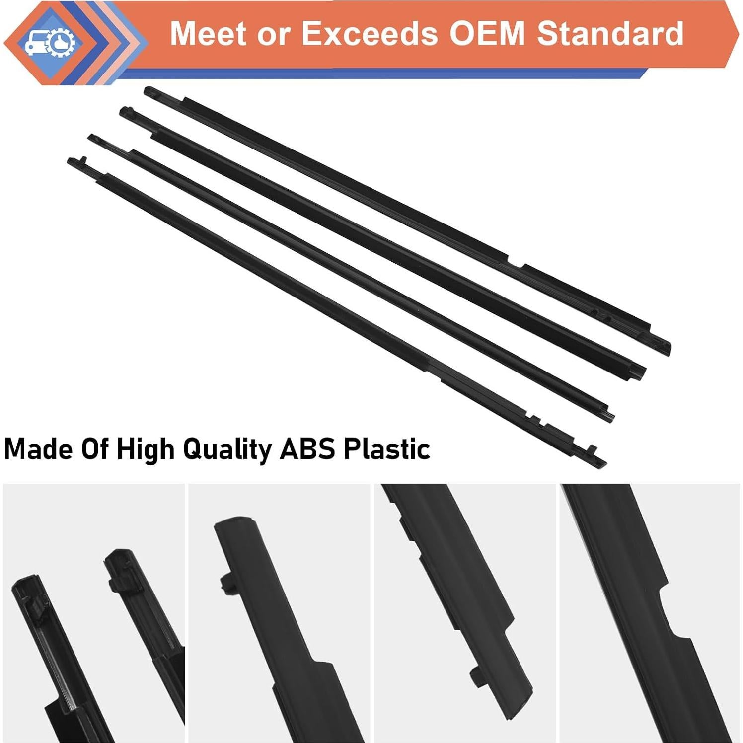 Sellado de Weatherstrip ZONFANT para Ventana Corolla 2009-2013