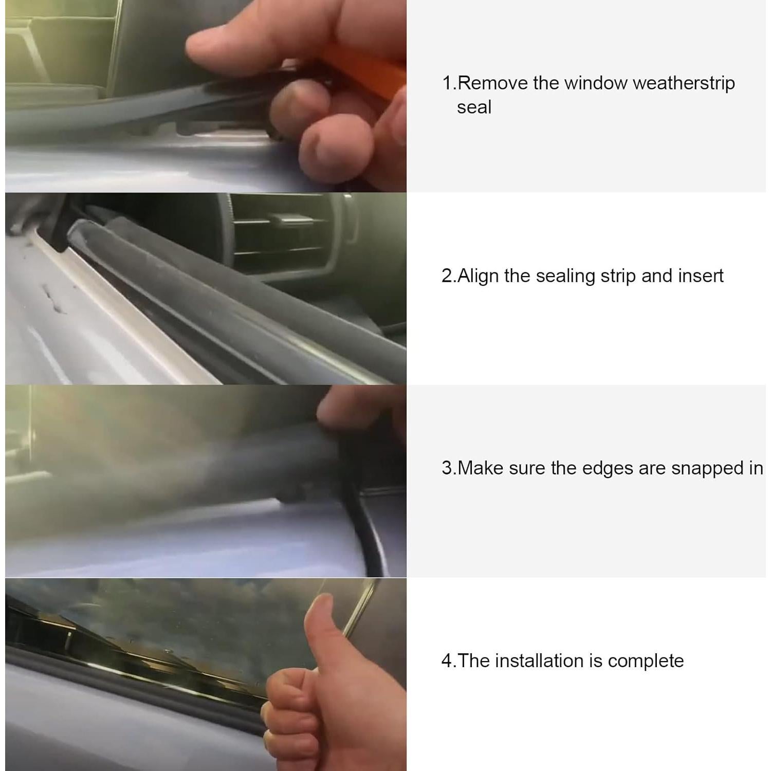 Sellado de Weatherstrip ZONFANT para Ventana Corolla 2009-2013