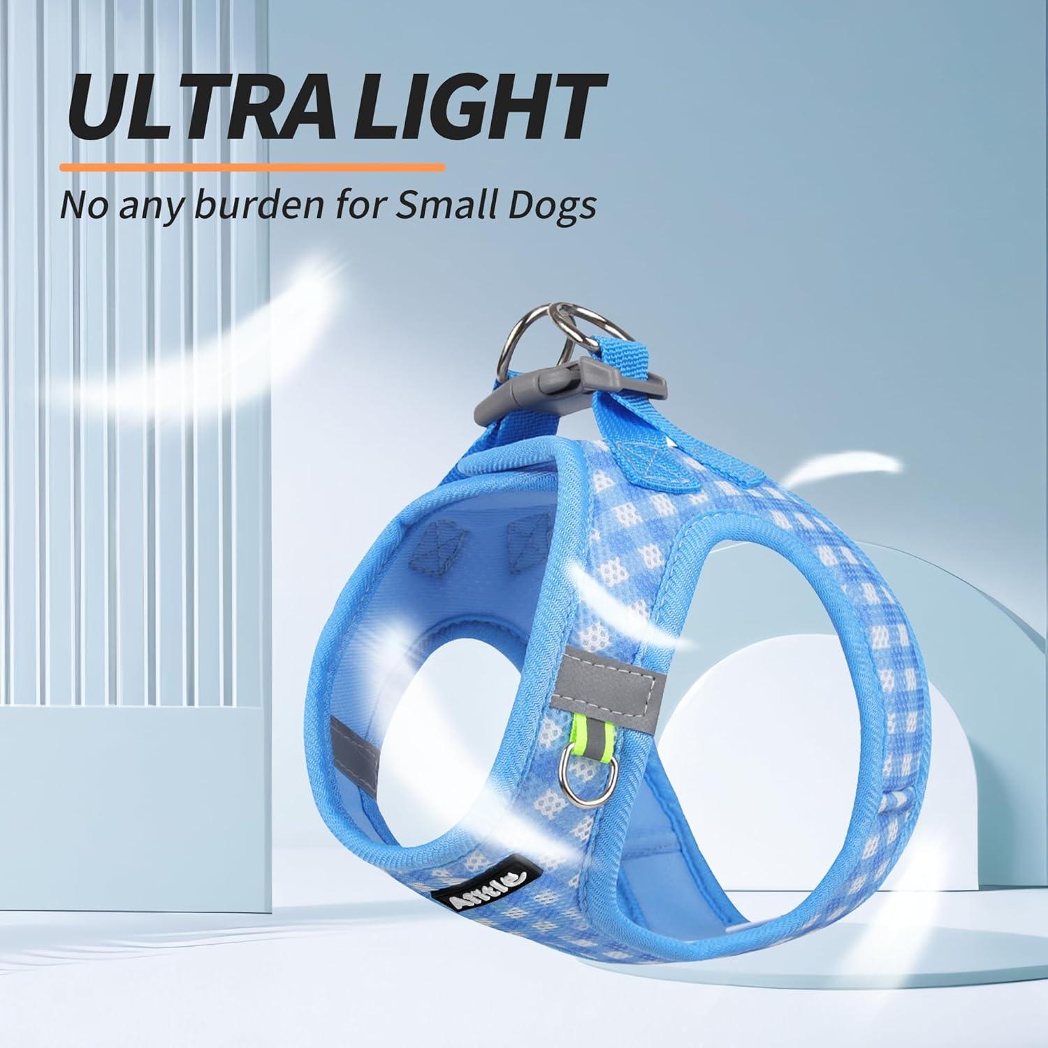 Arnés y Correa para Perros AIITLE Azul XXS Sin Tirones