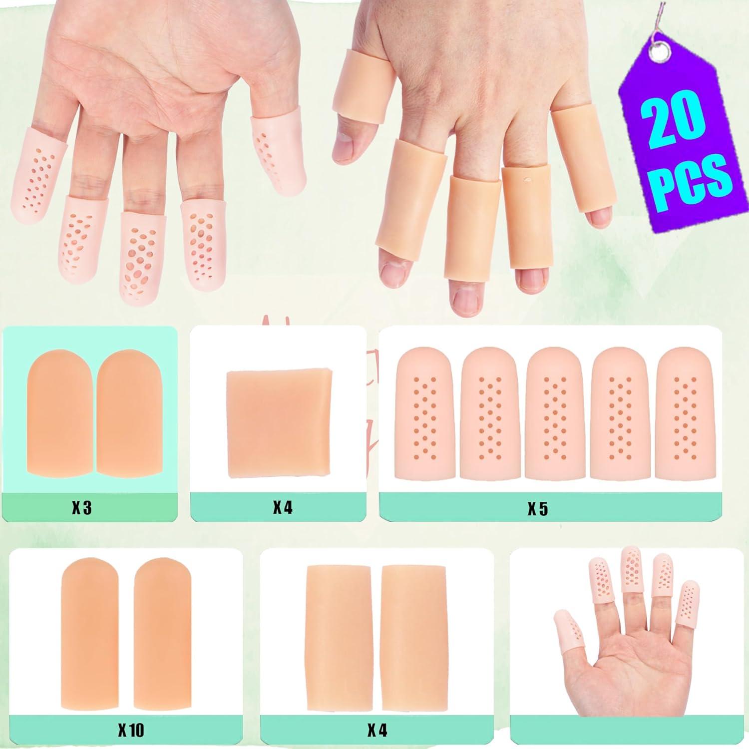 Cubiertas de Dedos de Gel HORNYPOOT - 20 Piezas Protectores