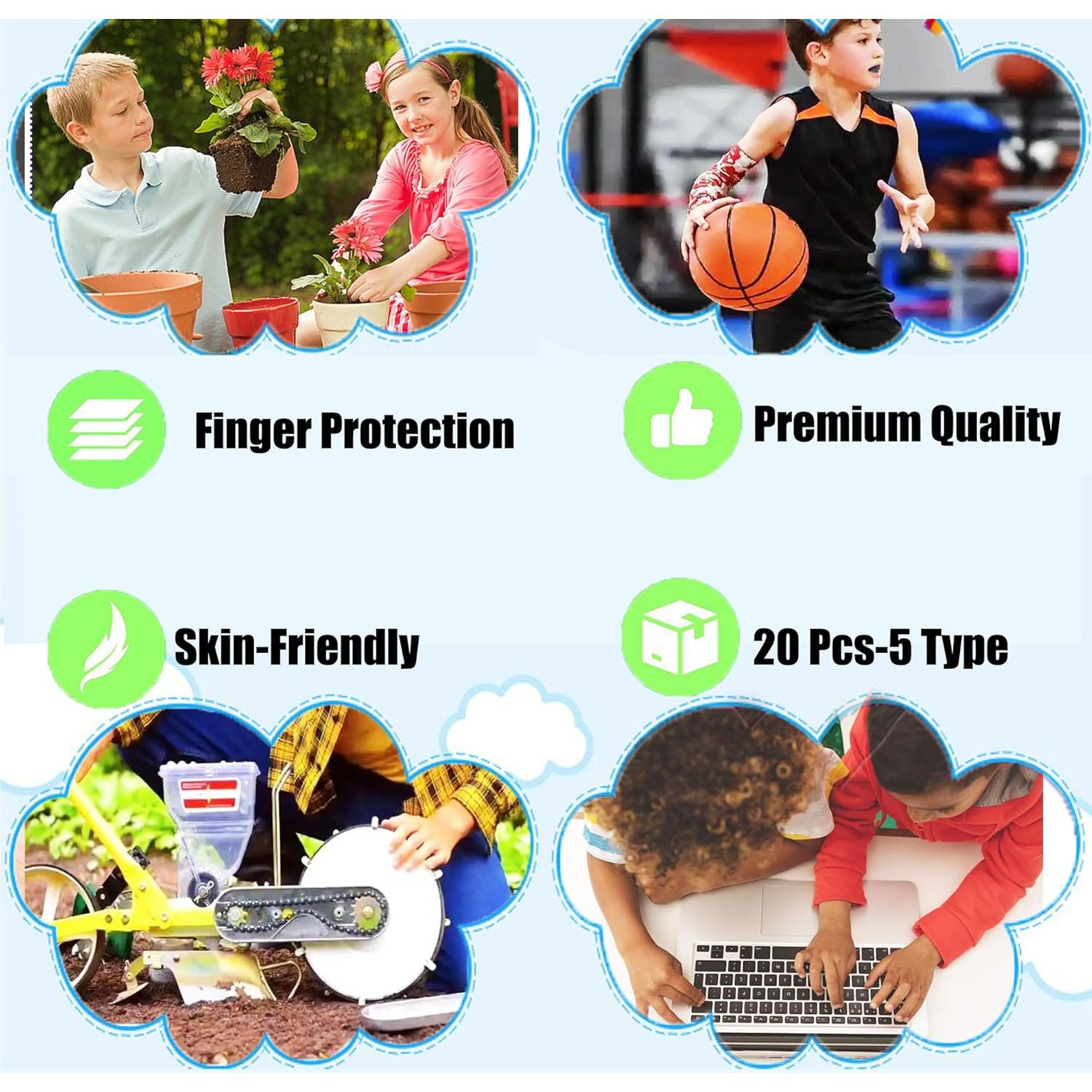 Cubiertas de Dedos de Gel HORNYPOOT - 20 Piezas Protectores