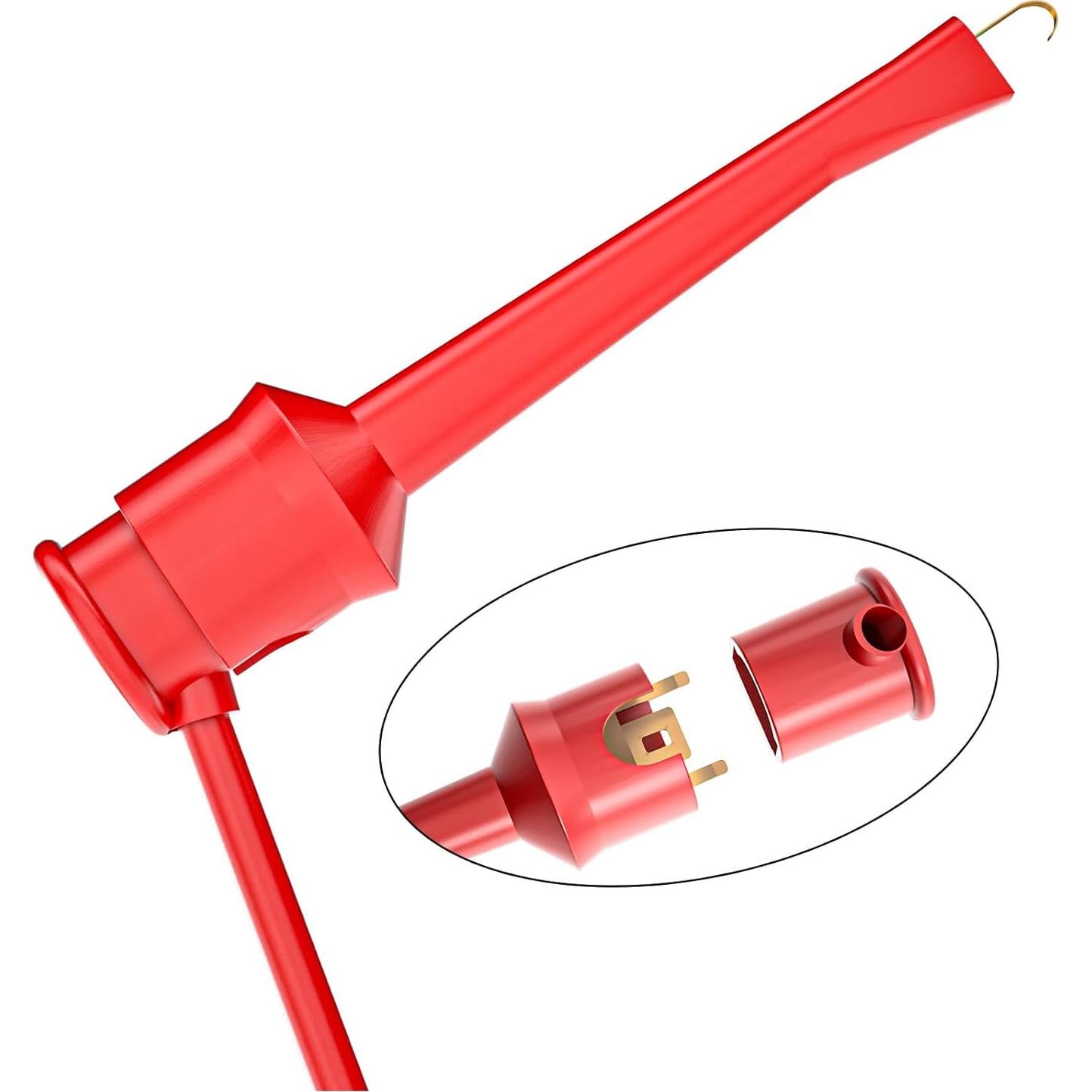 Clips de Gancho de Prueba Goupchn 5PCS Silicona 50cm