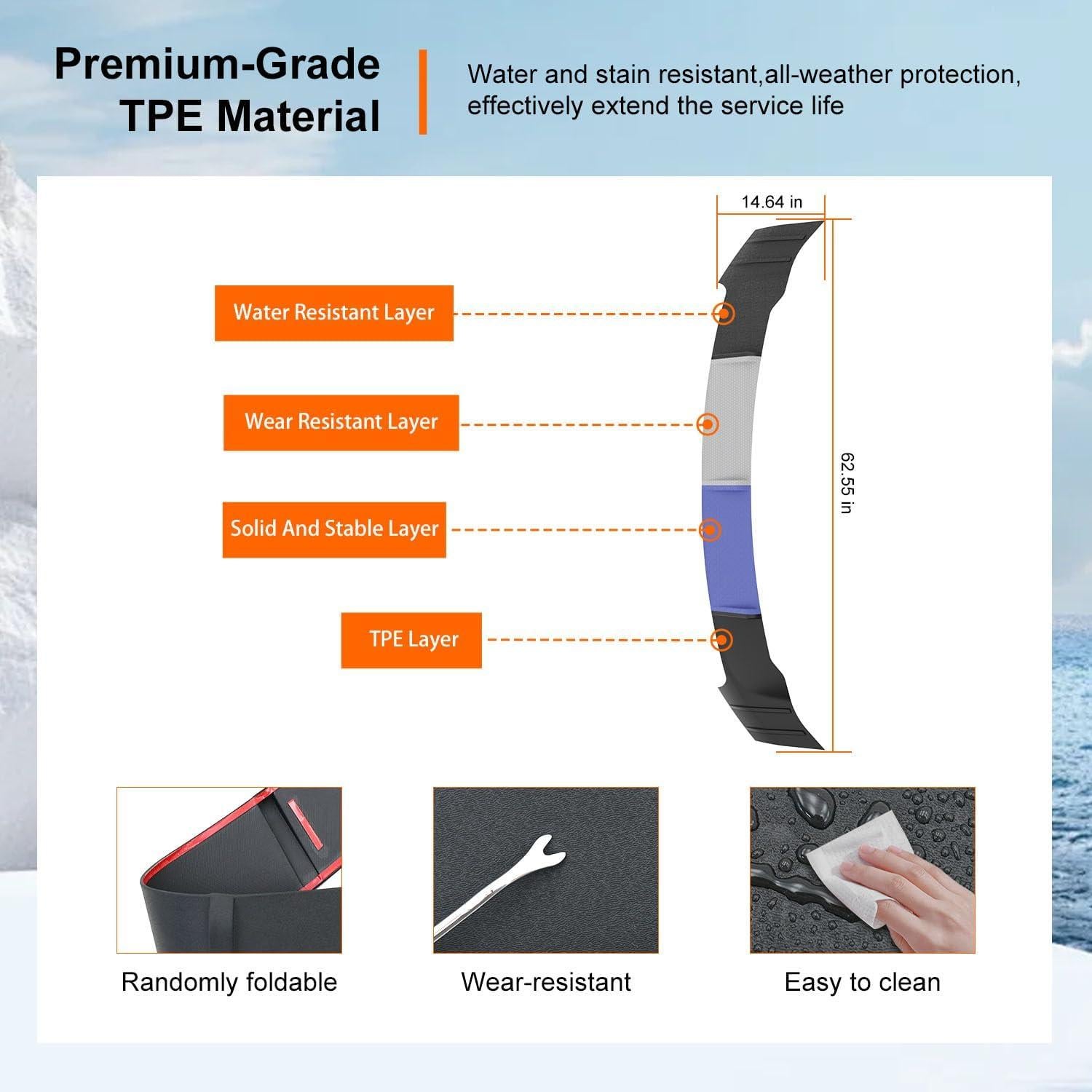 Deflector de Capó Powoq TPE para Ford F150 2009-2014