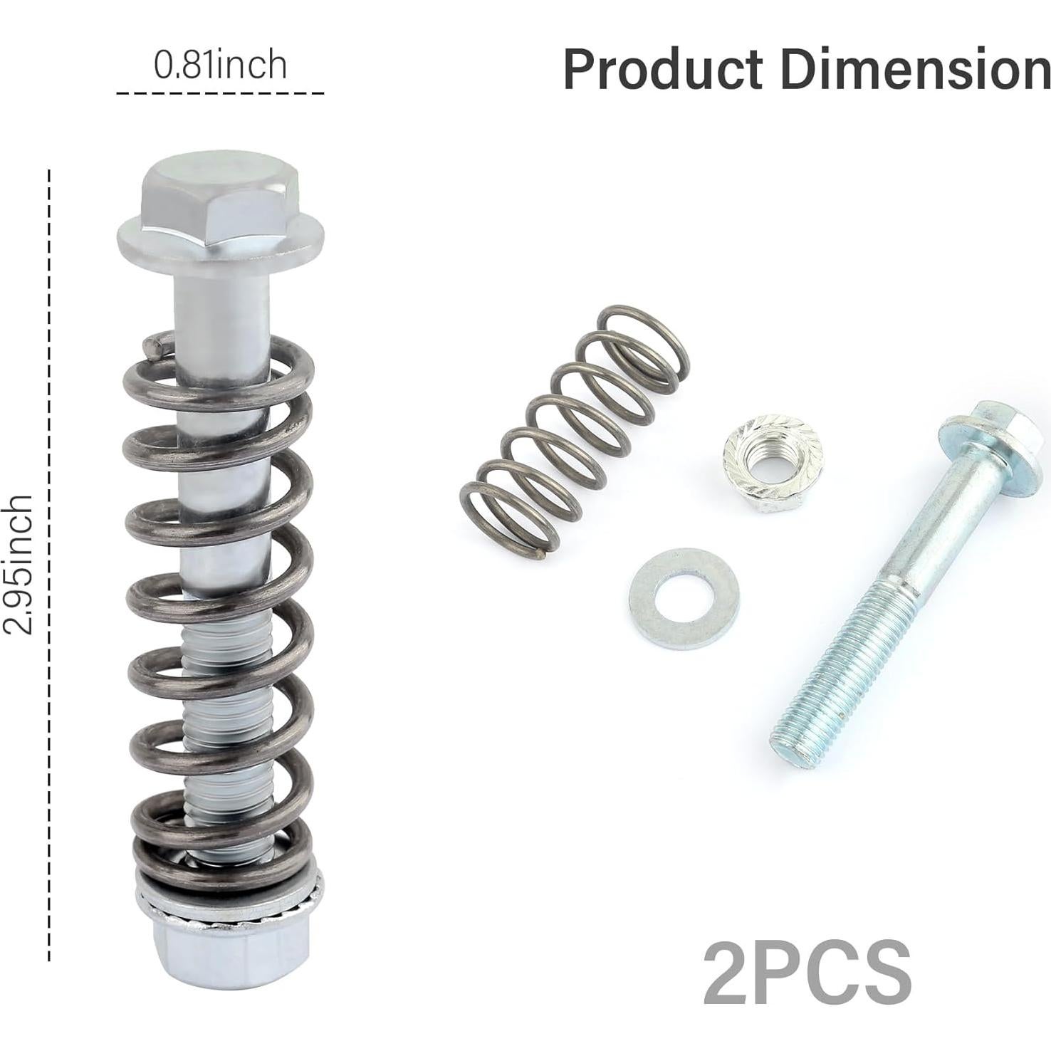 Kit de Tornillos y Resortes de Escape Carleef M10x1.25