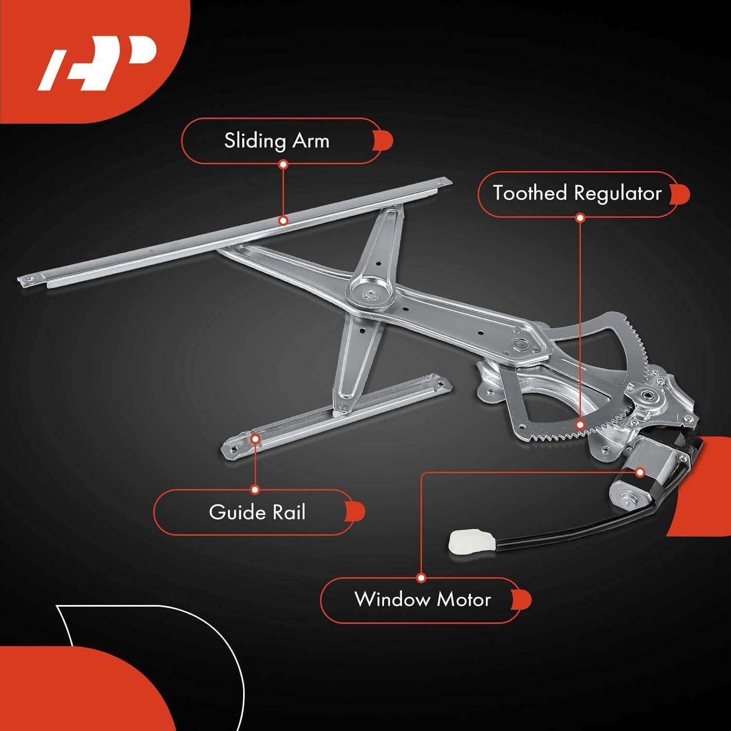 Regulador de Ventana Eléctrico A-Premium Toyota Corolla 2003-2008 Izquierdo