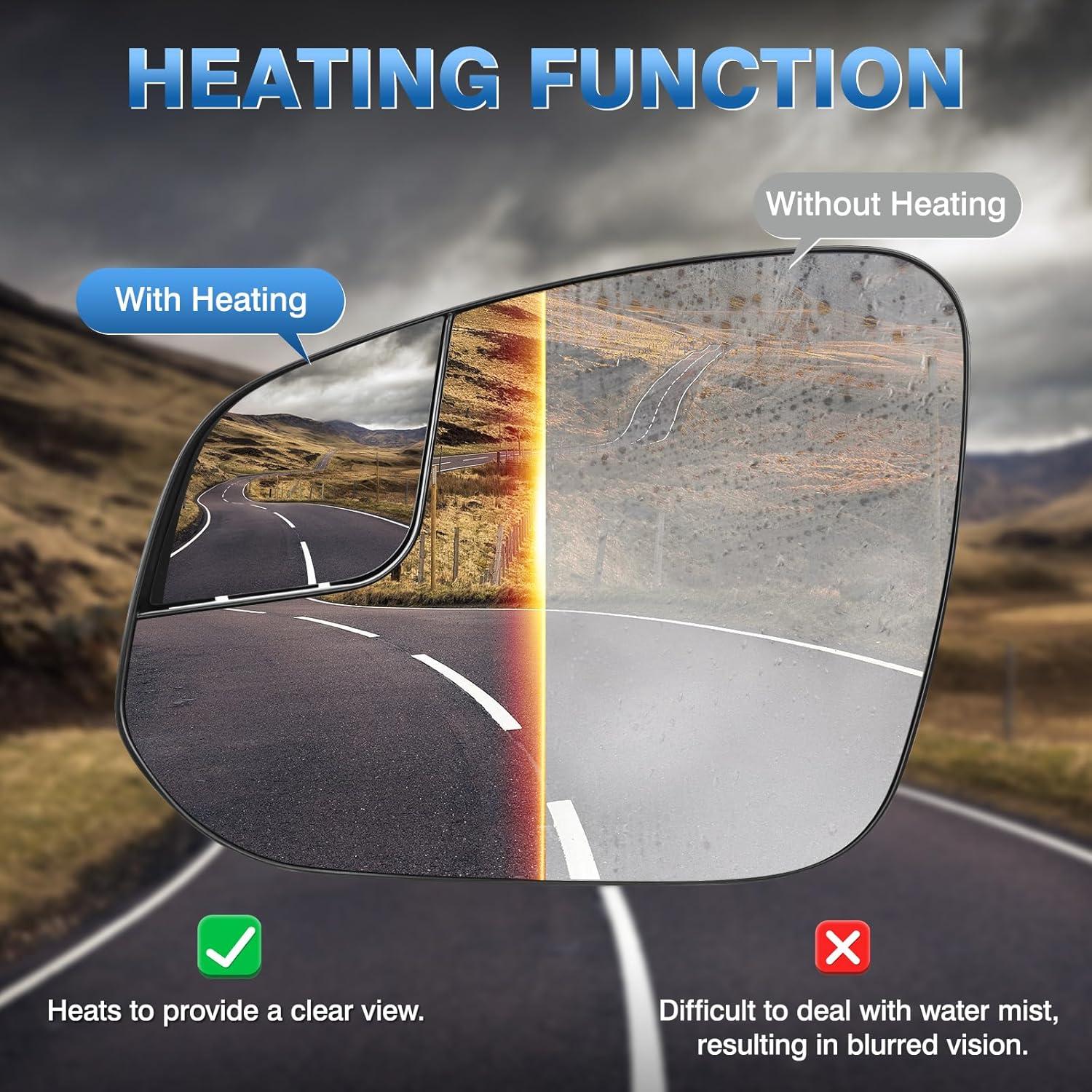 Espejo retrovisor calefaccionado TOP-MAX para Toyota RAV4 2016-2018 y 4Runner 2014-2023