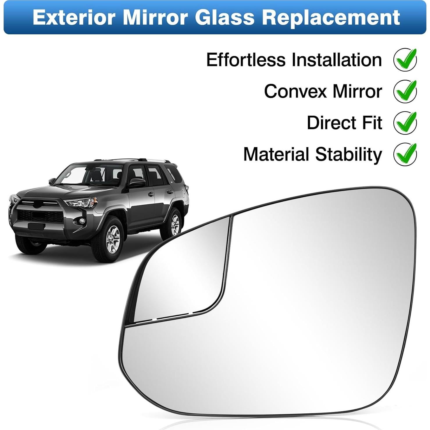 Espejo retrovisor calefaccionado TOP-MAX para Toyota RAV4 2016-2018 y 4Runner 2014-2023