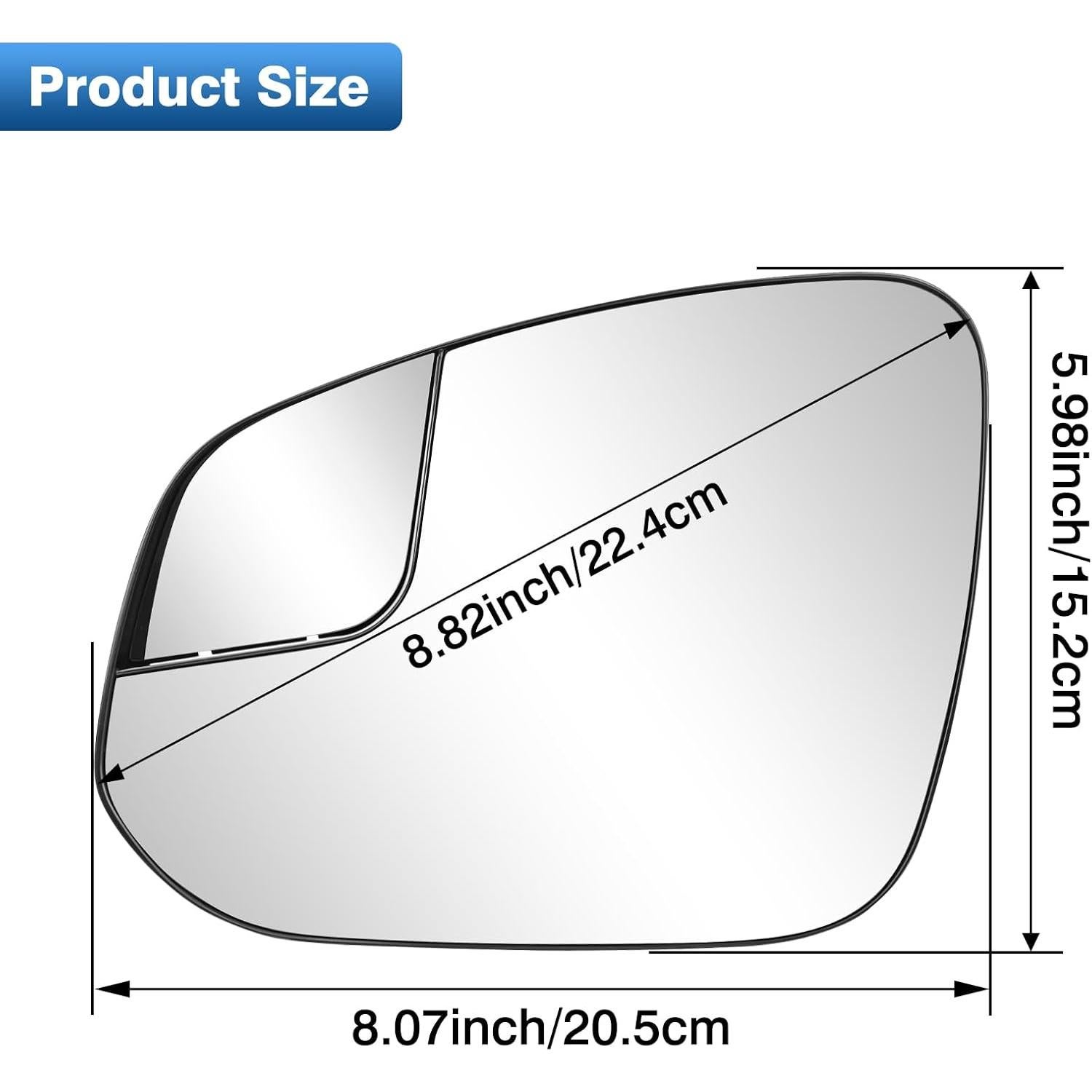 Espejo retrovisor calefaccionado TOP-MAX para Toyota RAV4 2016-2018 y 4Runner 2014-2023