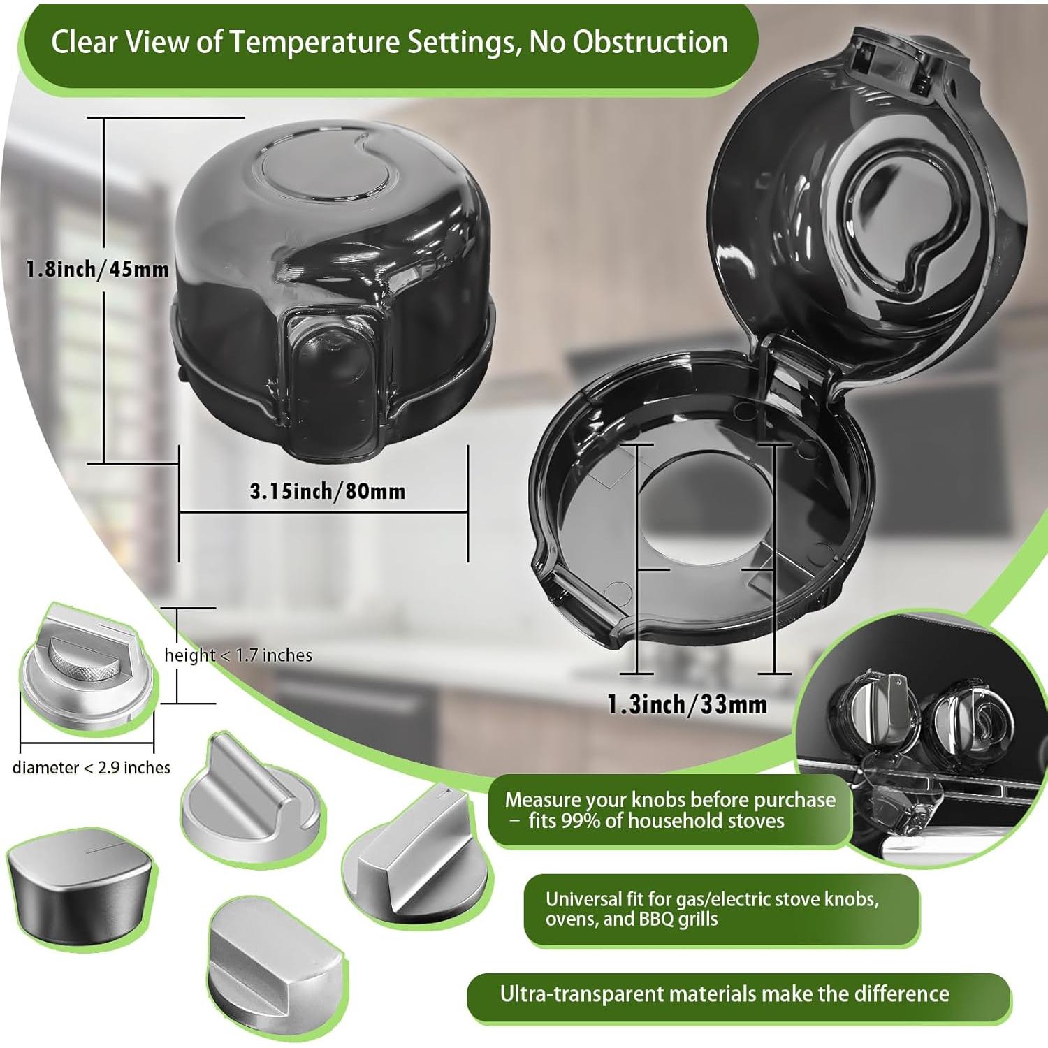 Cubiertas de Seguridad para Perillas de Estufa Safety 1st - 5 Piezas