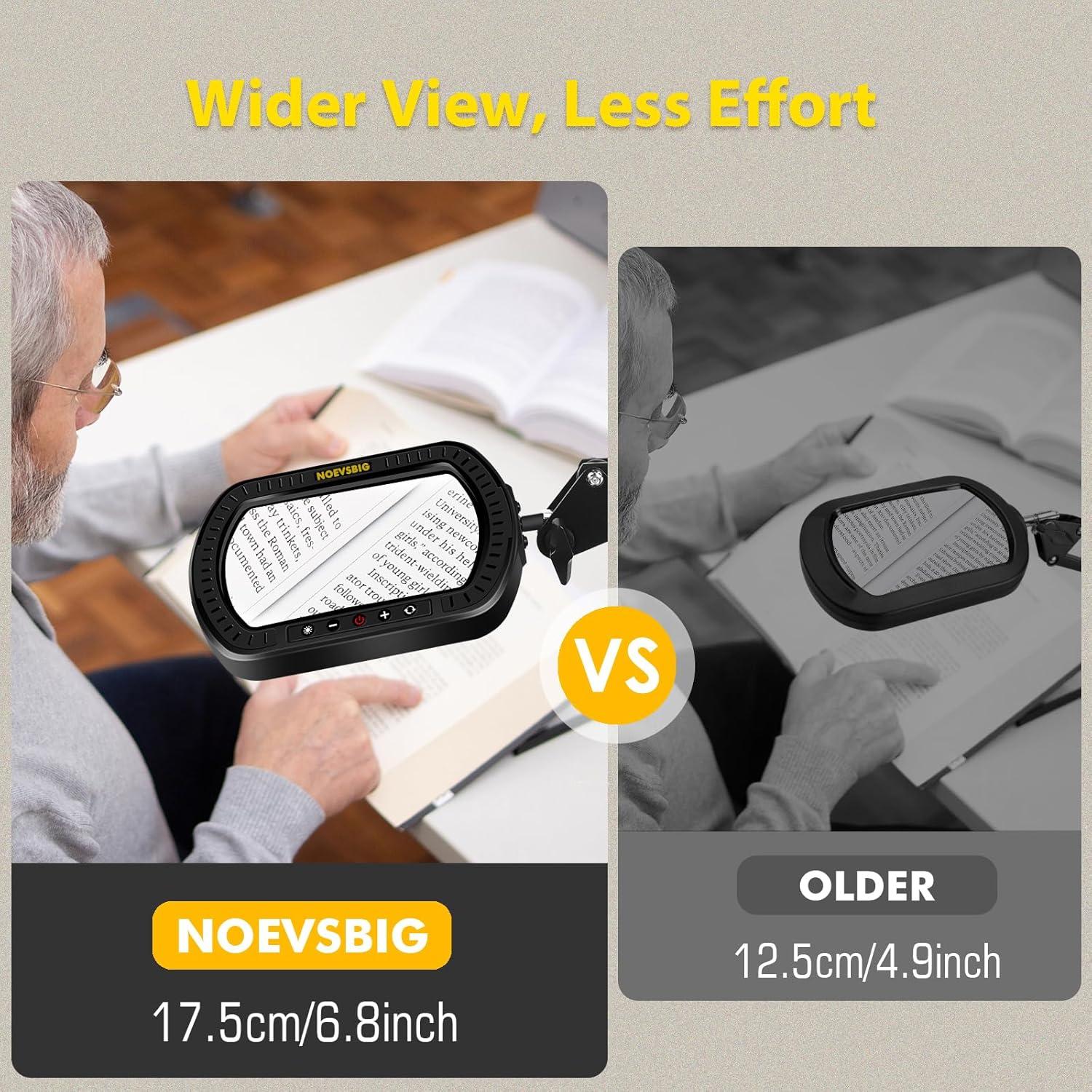 Lupa con Luz NOEVSBIG 10X con Brazo Oscilante y 50 Modos