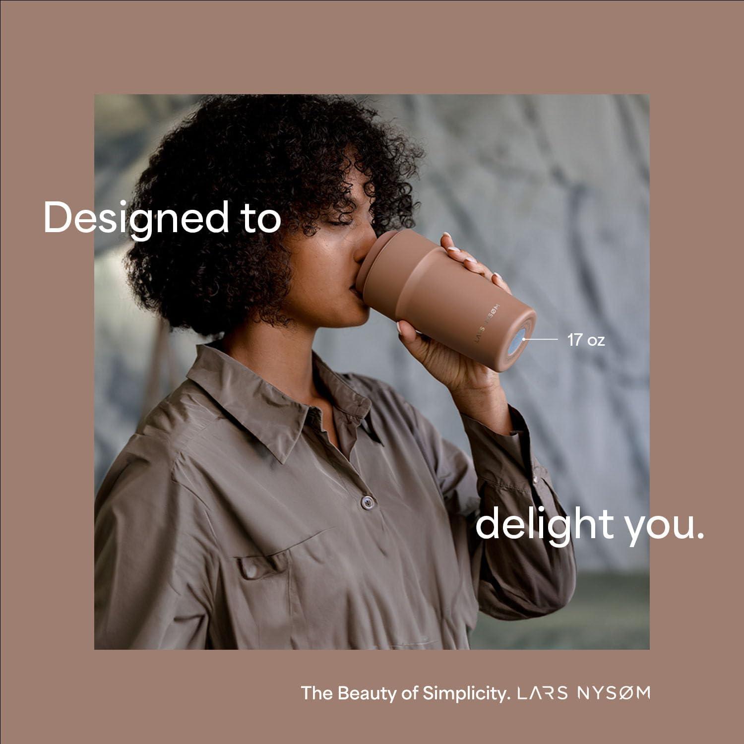 Taza Térmica LARS NYSØM 380ml Acero Inoxidable Aqua Turquesa