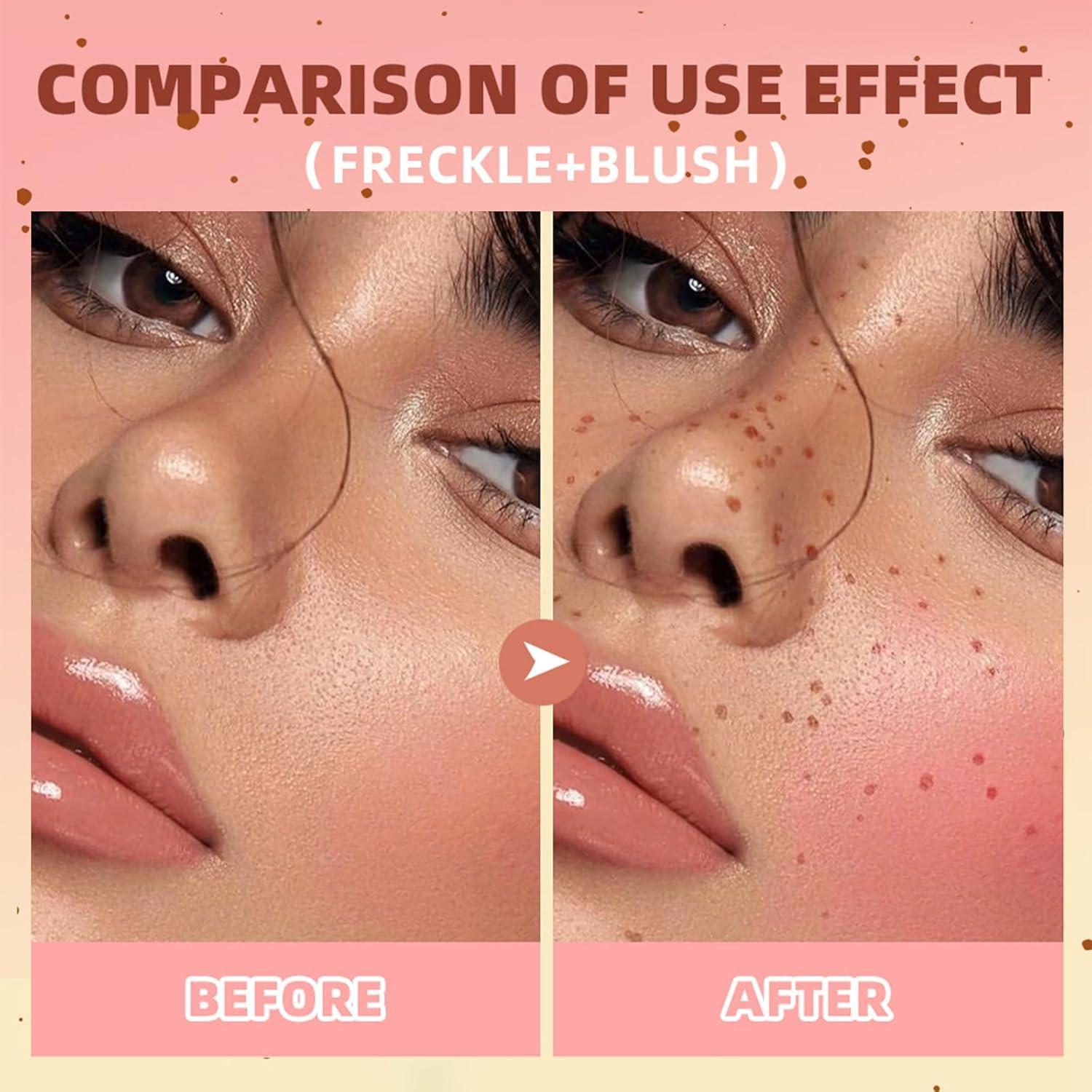 Bolígrafo Rubor y Pecas 2 en 1 Erinde, Tinte Larga Duración