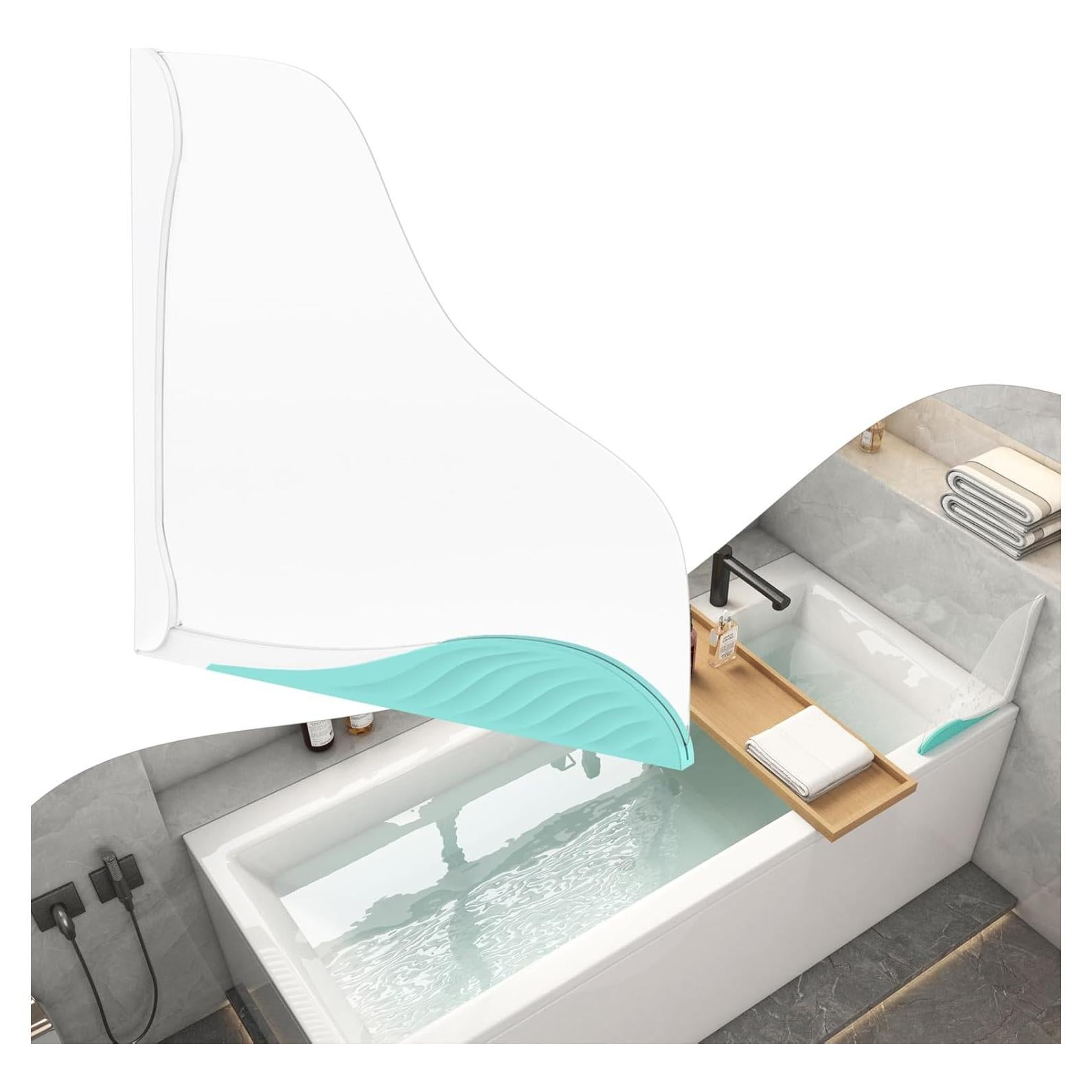 Protector de Salpicaduras de Ducha Fanslgeolsy 28x28cm Silicona