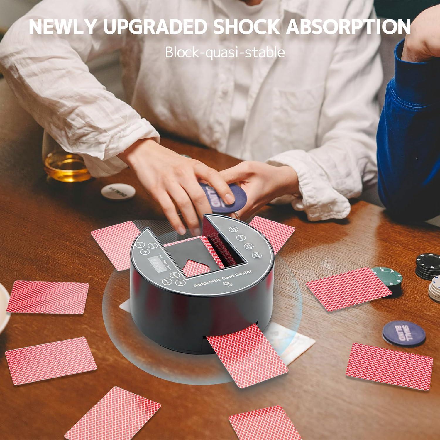 Distribuidor de Cartas Automático MJYP.in 2 Barajas Negro