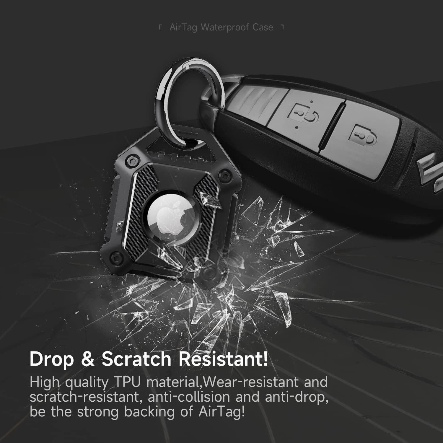 Funda Protectora TPU para Airtag Sichy con Llave Negro