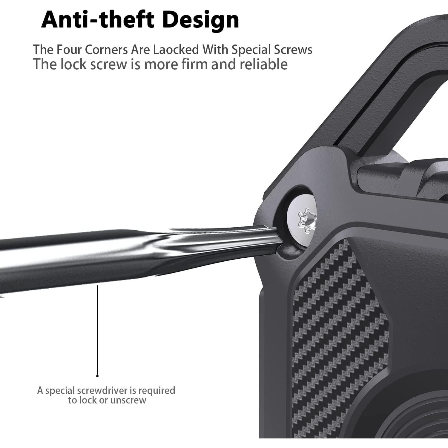 Funda Protectora TPU para Airtag Sichy con Llave Negro