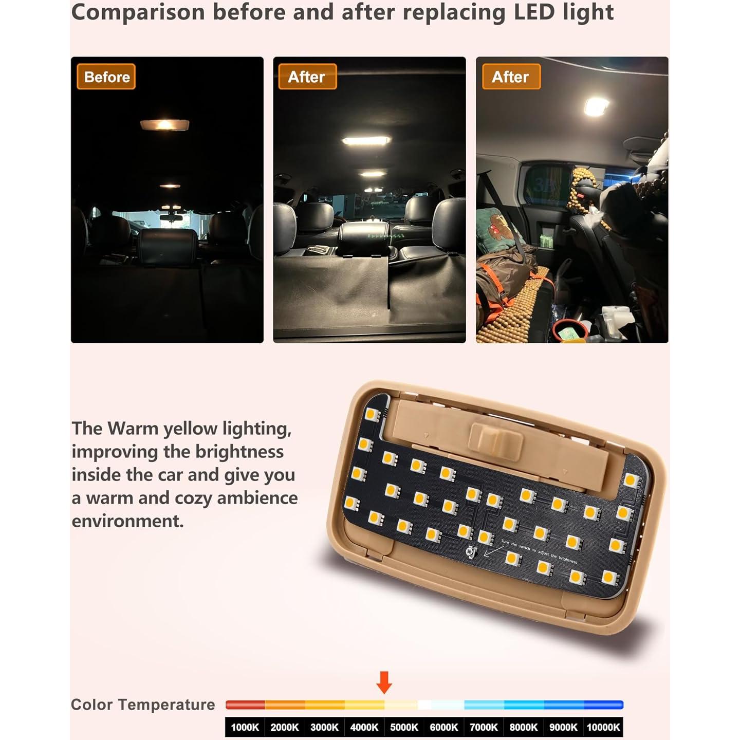 Tablero de luz LED amarillo cálido 4500K Genérico para Toyota y Lexus