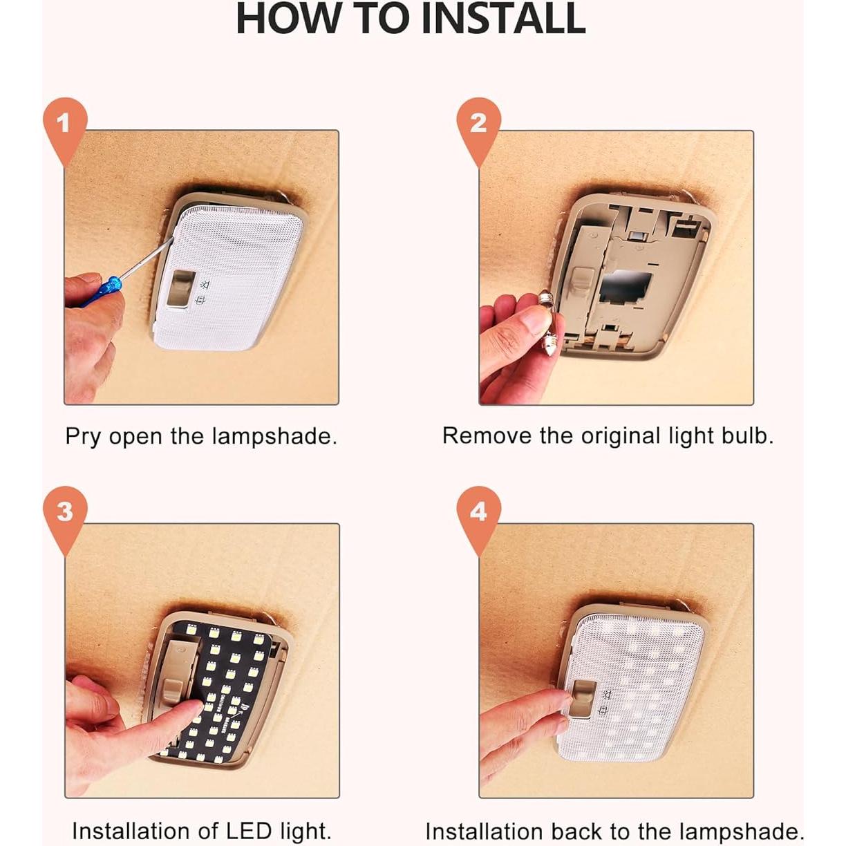 Tablero de luz LED amarillo cálido 4500K Genérico para Toyota y Lexus