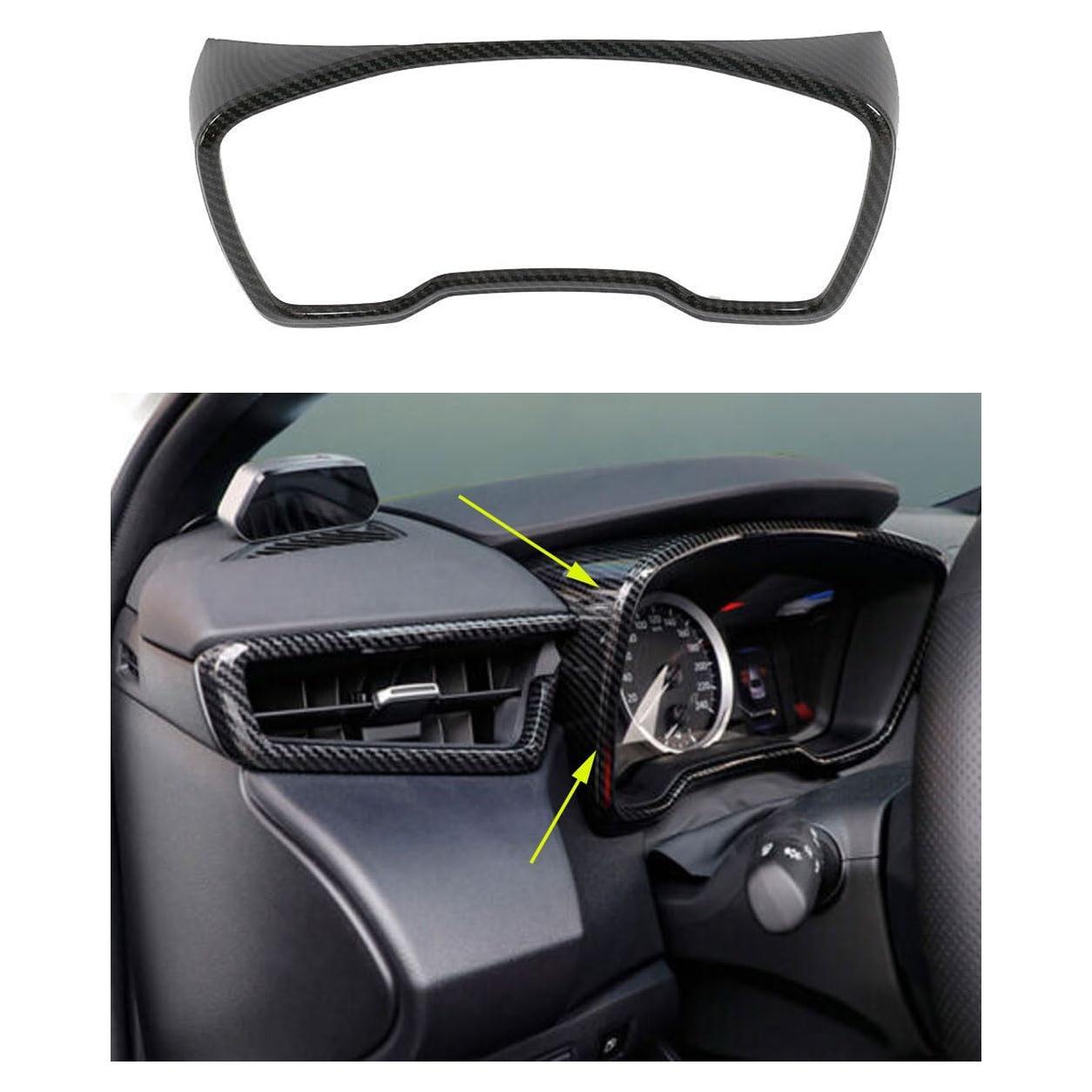 Accesorios interiores Toyota Corolla 2020-2025 ABS fibra carbono