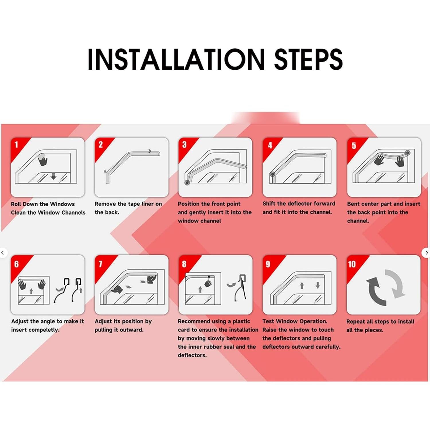 Viseras de Ventana In-Channel AceRide para Toyota 4Runner 2010-2024