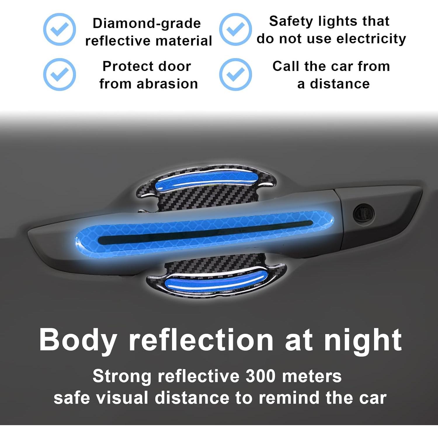 Juego de Calcomanías Reflectantes CmeRto 12 Piezas Azul