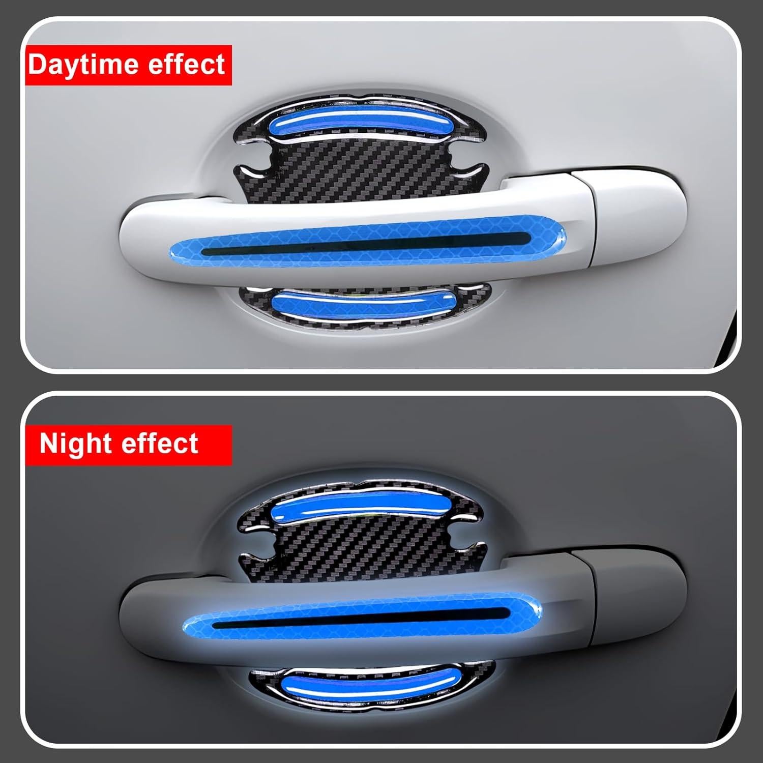 Juego de Calcomanías Reflectantes CmeRto 12 Piezas Azul