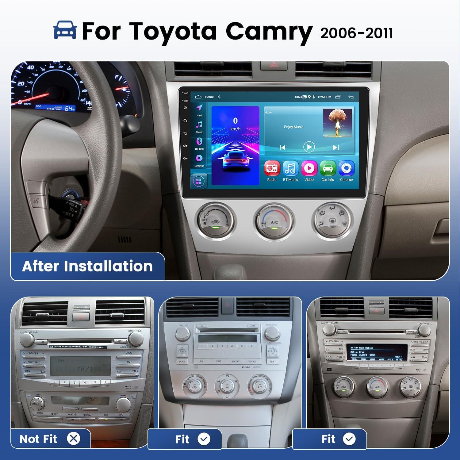 Estéreo Android 13 Hikity 10.1" para Toyota Camry 2006-2011