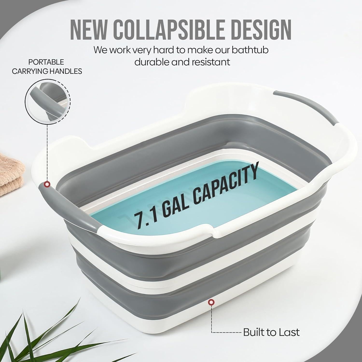 Bañera Plegable para Perros Smoochie Gris 1.22 kg