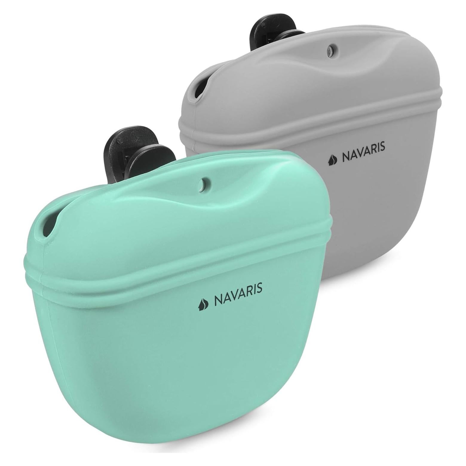 Bolsa de golosinas para perros Navaris - Set de 2 con clip