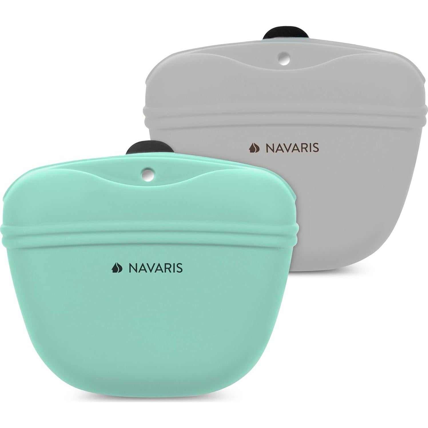 Bolsa de golosinas para perros Navaris - Set de 2 con clip