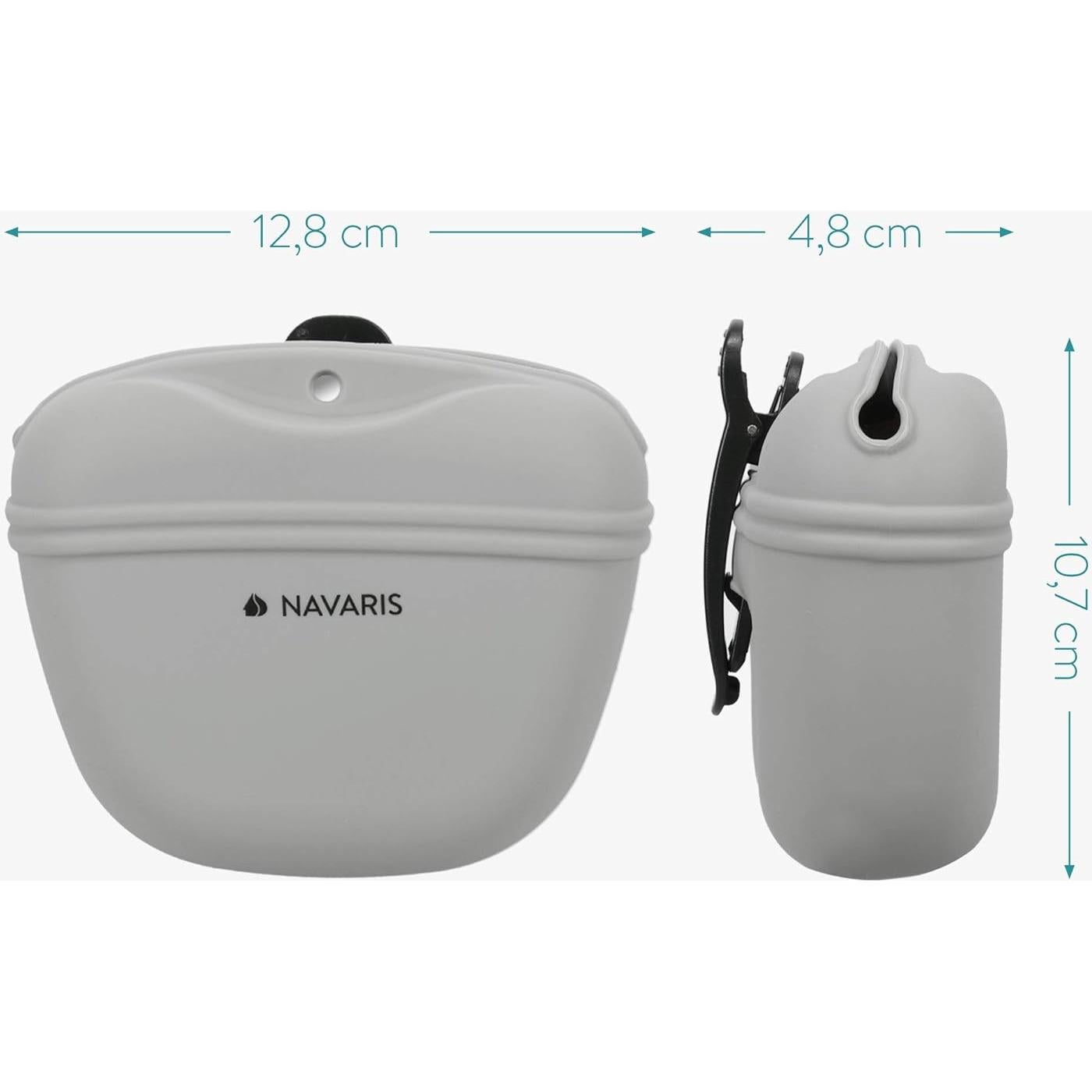 Bolsa de golosinas para perros Navaris - Set de 2 con clip