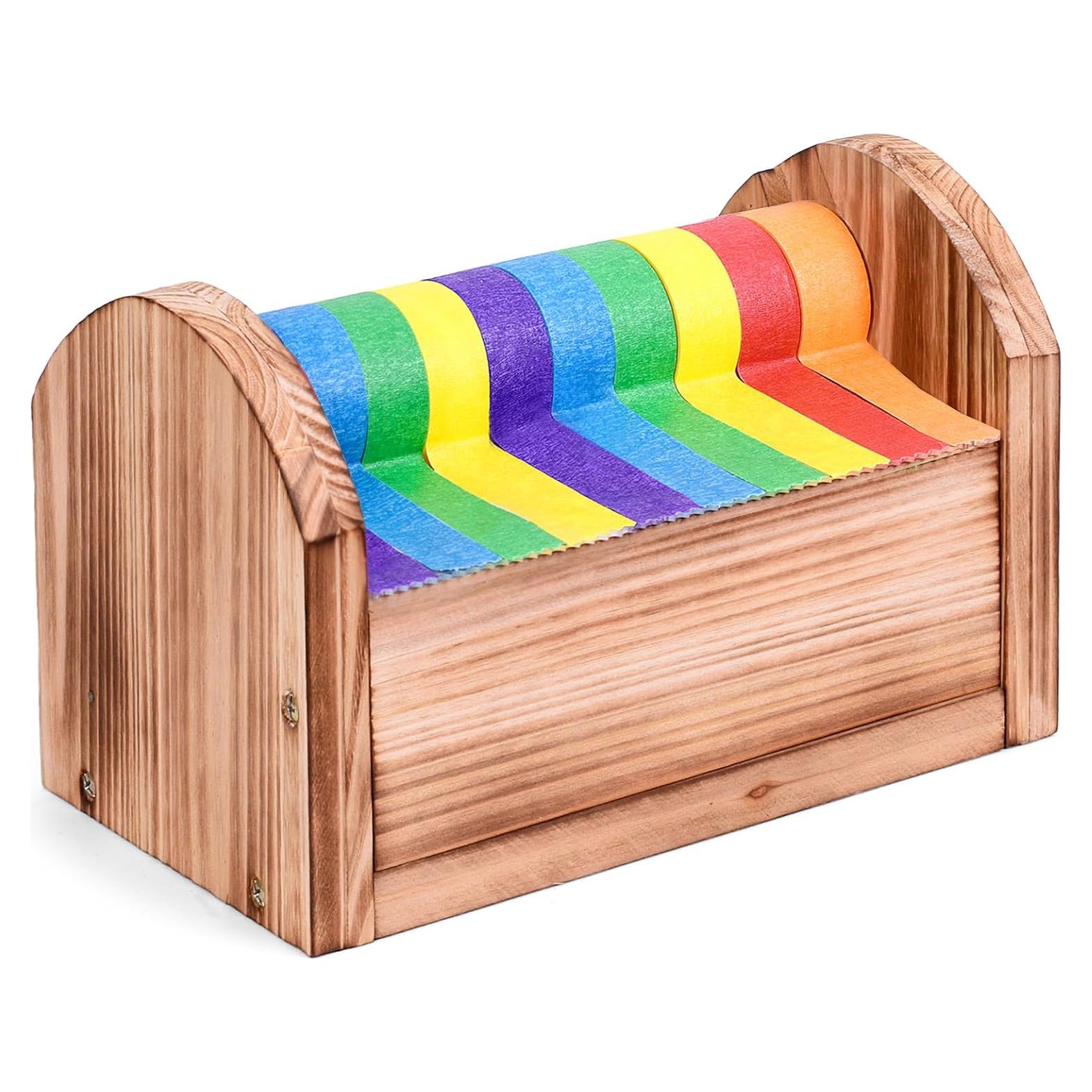 Dispensador de Cinta Adhesiva Niyanghome Madera 24.9x15x15cm