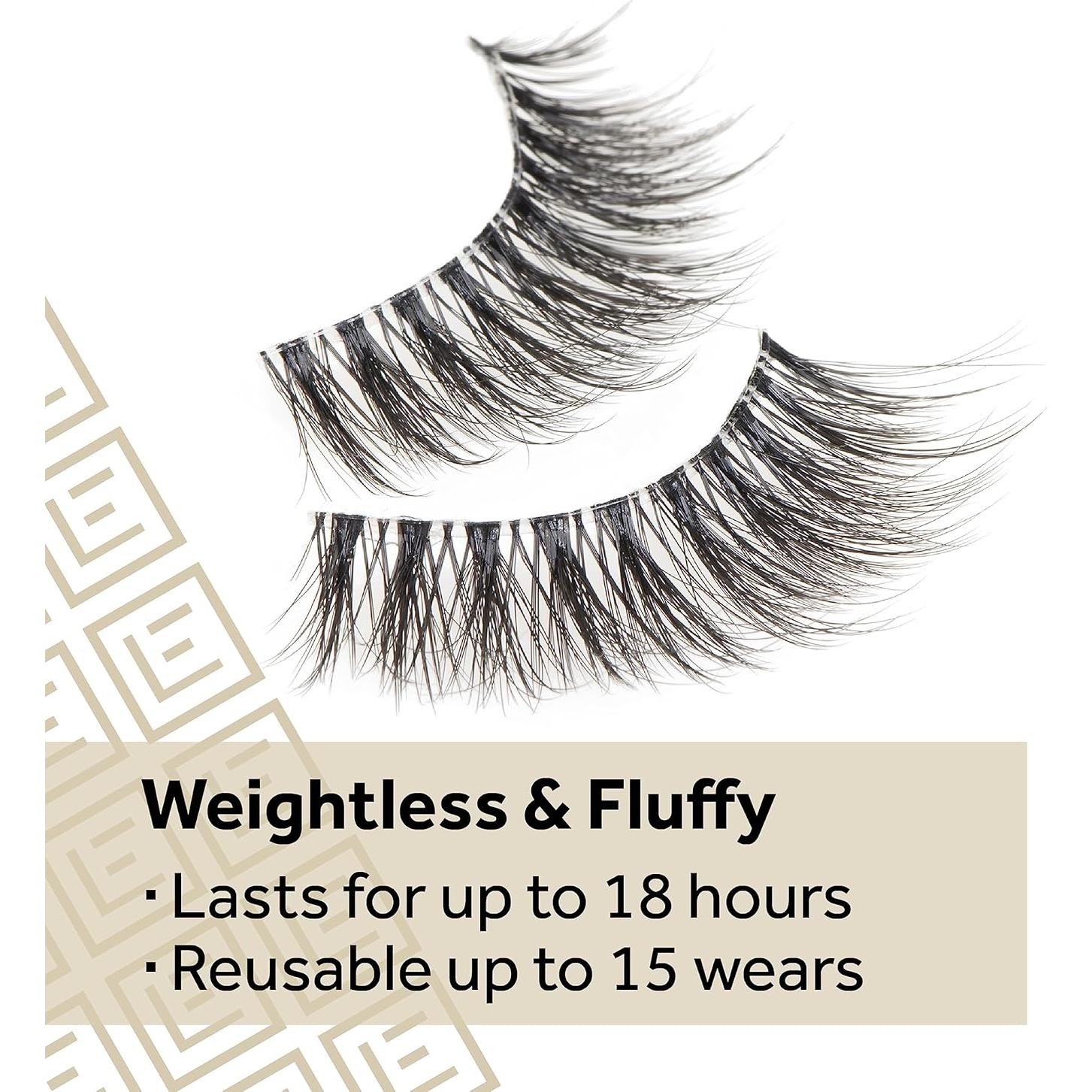 Pestañas Postizas Eylure Luxe Cashmere No. 8 con Adhesivo