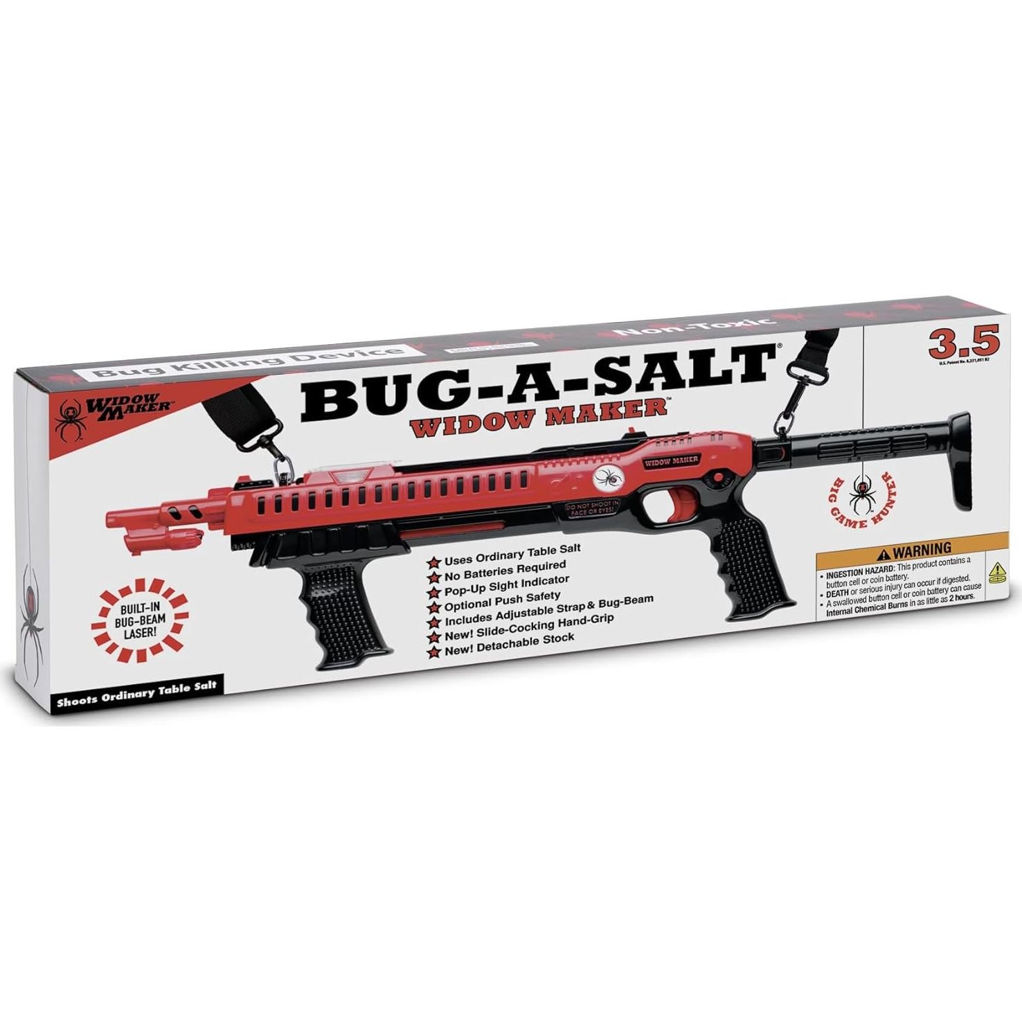 BUG-A-SALT Widow Maker 3.5 con Mira Láser y Mango de Carga