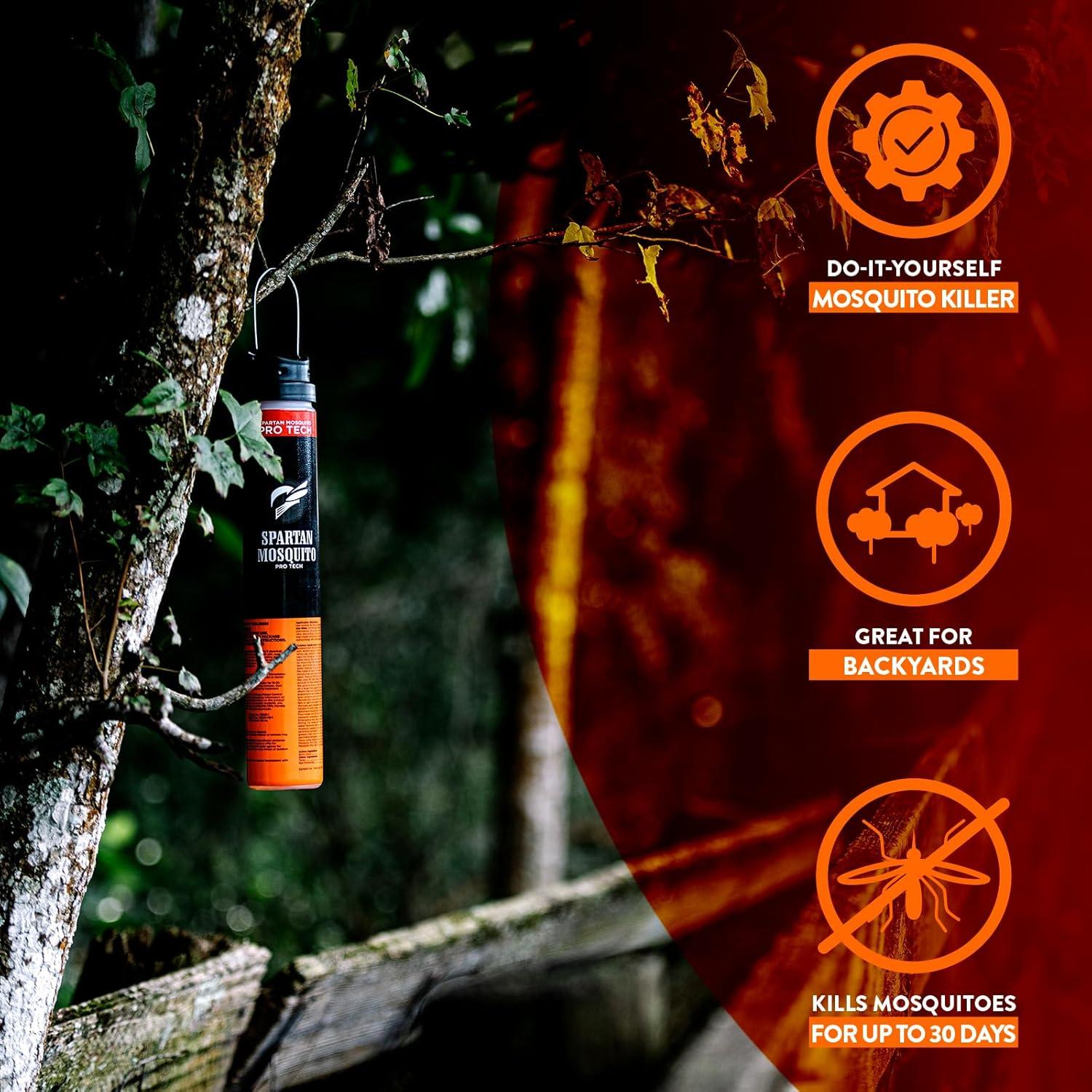 Spartan Mosquito Pro Tech - Asesino de Mosquitos 4 Tubos
