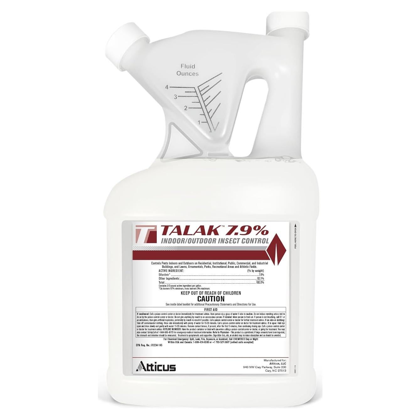 Talak 7.9% Insecticida Concentrado Atticus 3.785 L Interior/Exterior