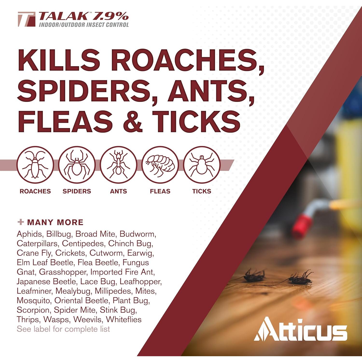 Talak 7.9% Insecticida Concentrado Atticus 3.785 L Interior/Exterior