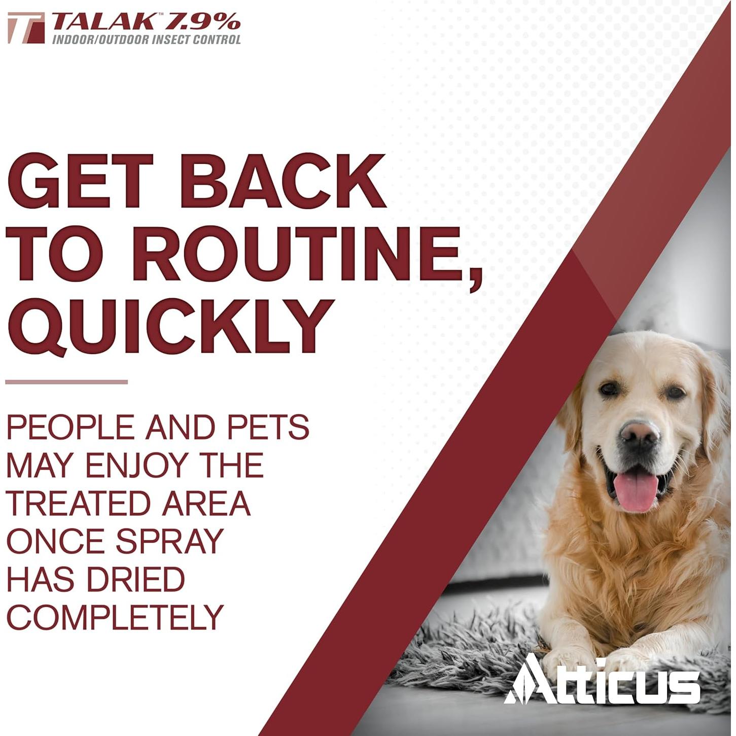 Talak 7.9% Insecticida Concentrado Atticus 3.785 L Interior/Exterior