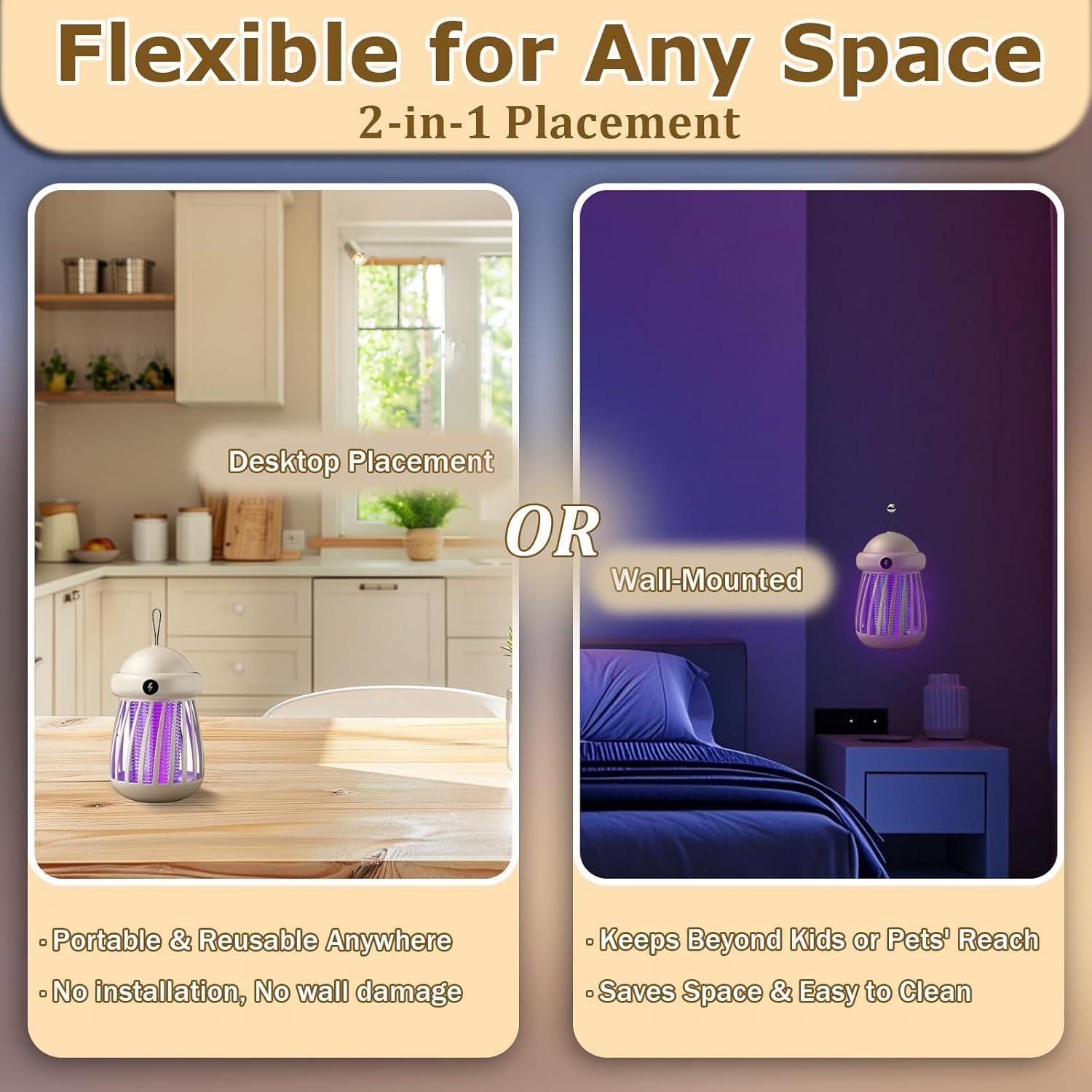 Asesino de Mosquitos Electrónico Medusa 5V para Interior