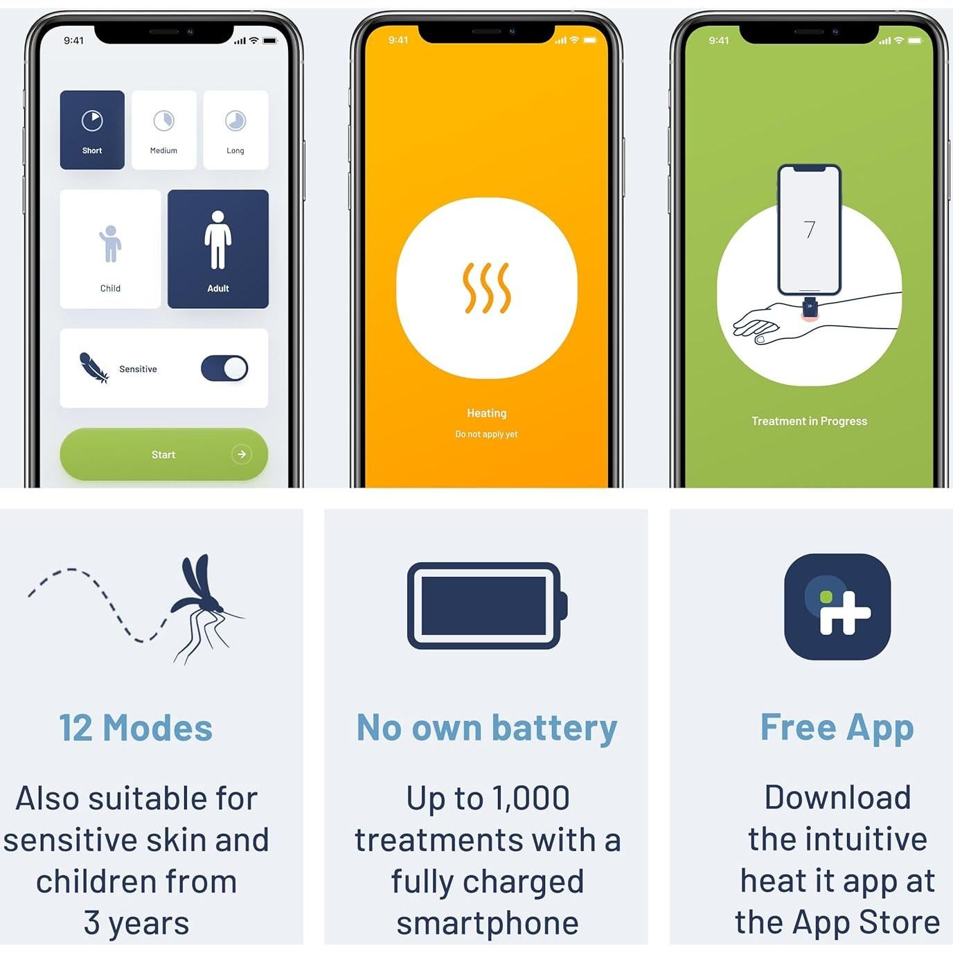 Calentarlo Sanador de Picaduras de Insectos USB-C para iPhone y Android
