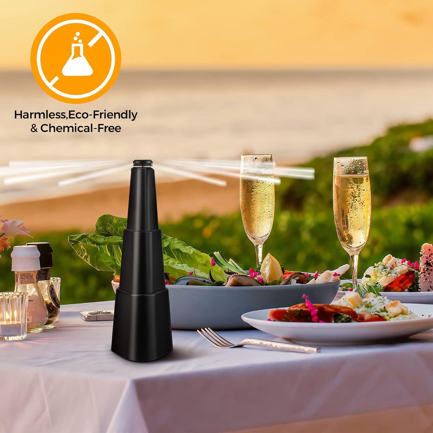 Ventilador Repelente de Moscas PIMAG - Paquete de 4, Negro