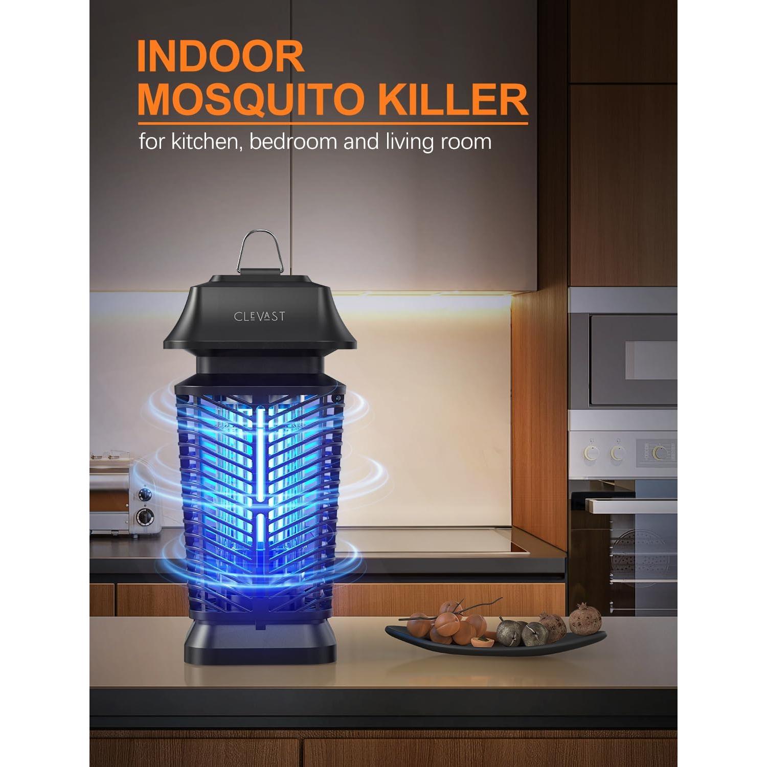 Asesino de Insectos Eléctrico CLEVAST 4200V UV para Exterior