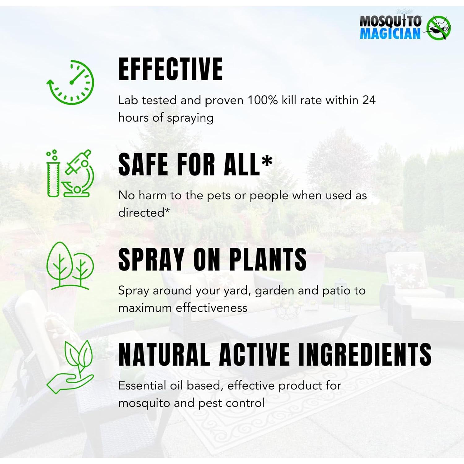 Solución Líquida Mosquito Magician 7.57L - Mata Mosquitos y Pulgas