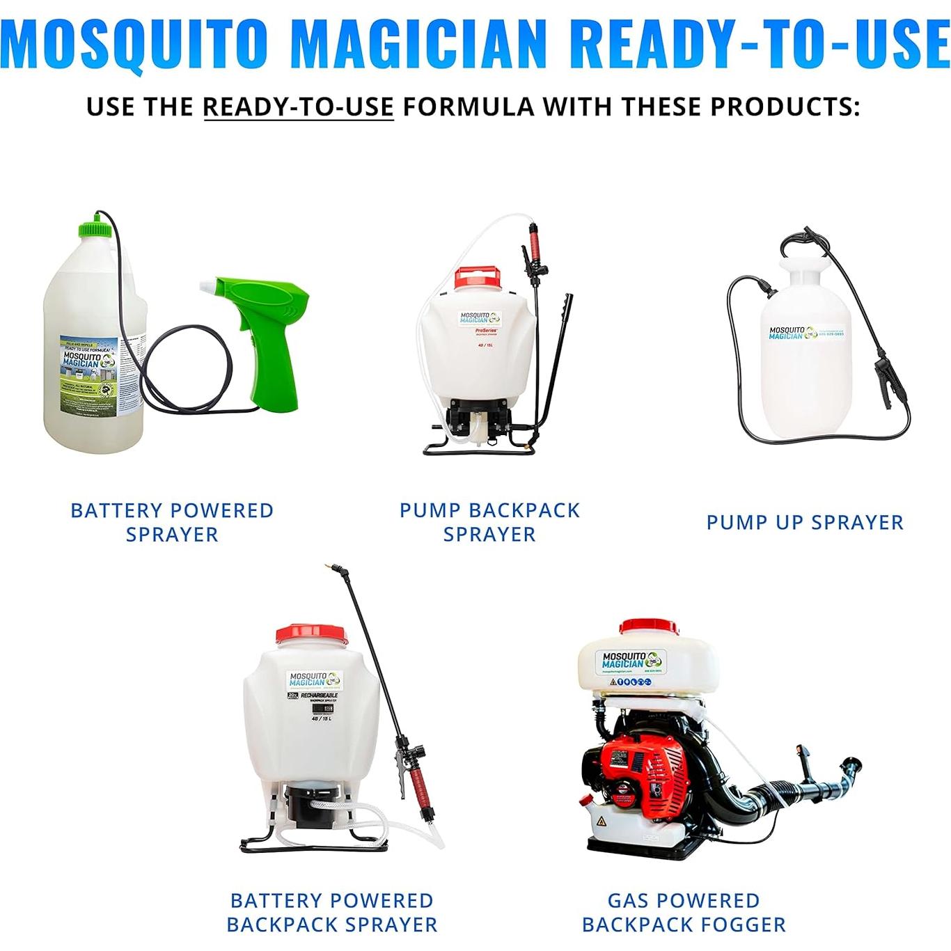 Solución Líquida Mosquito Magician 7.57L - Mata Mosquitos y Pulgas