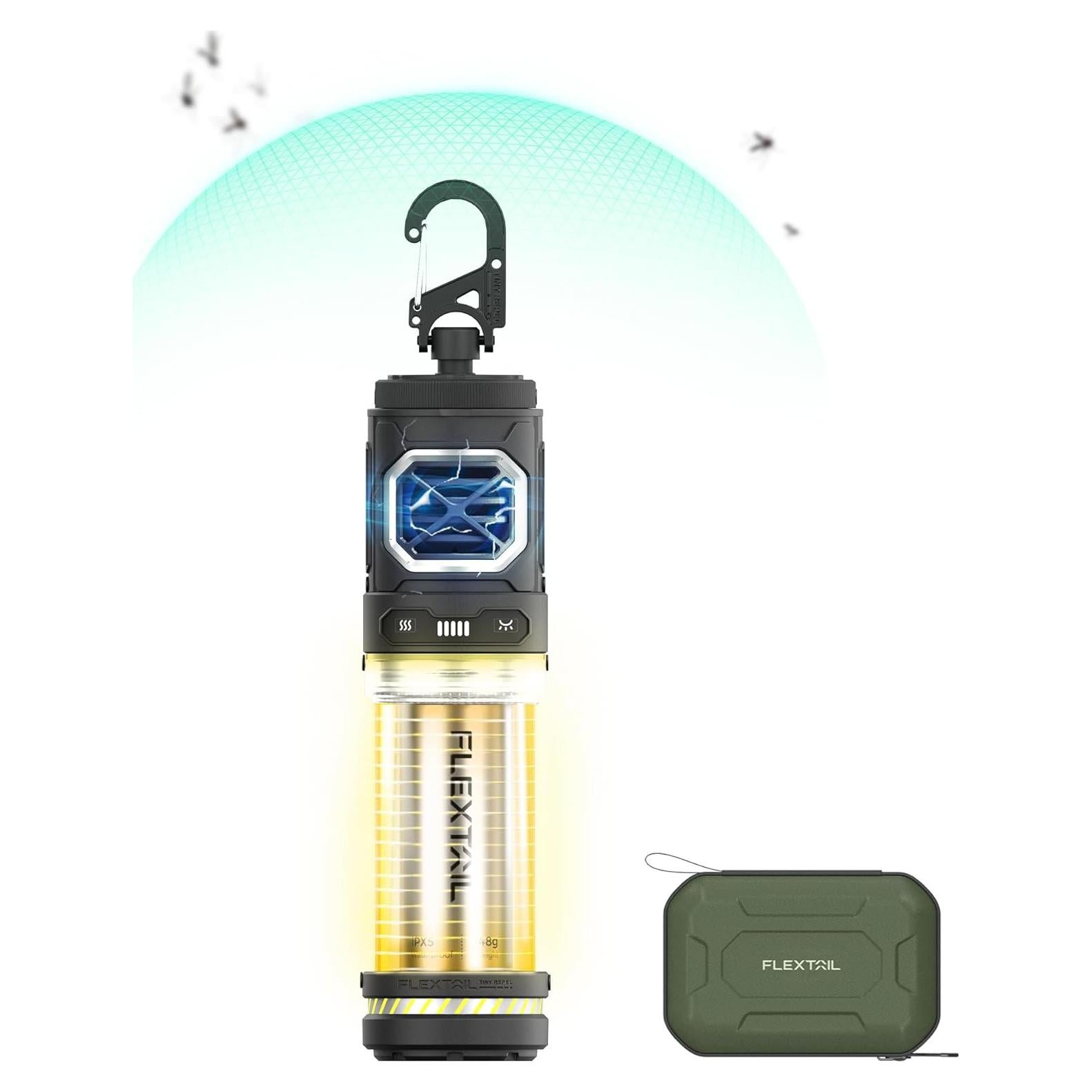 Repelente de Mosquitos Recargable FLEXTAIL OR13 Negro 9.14m